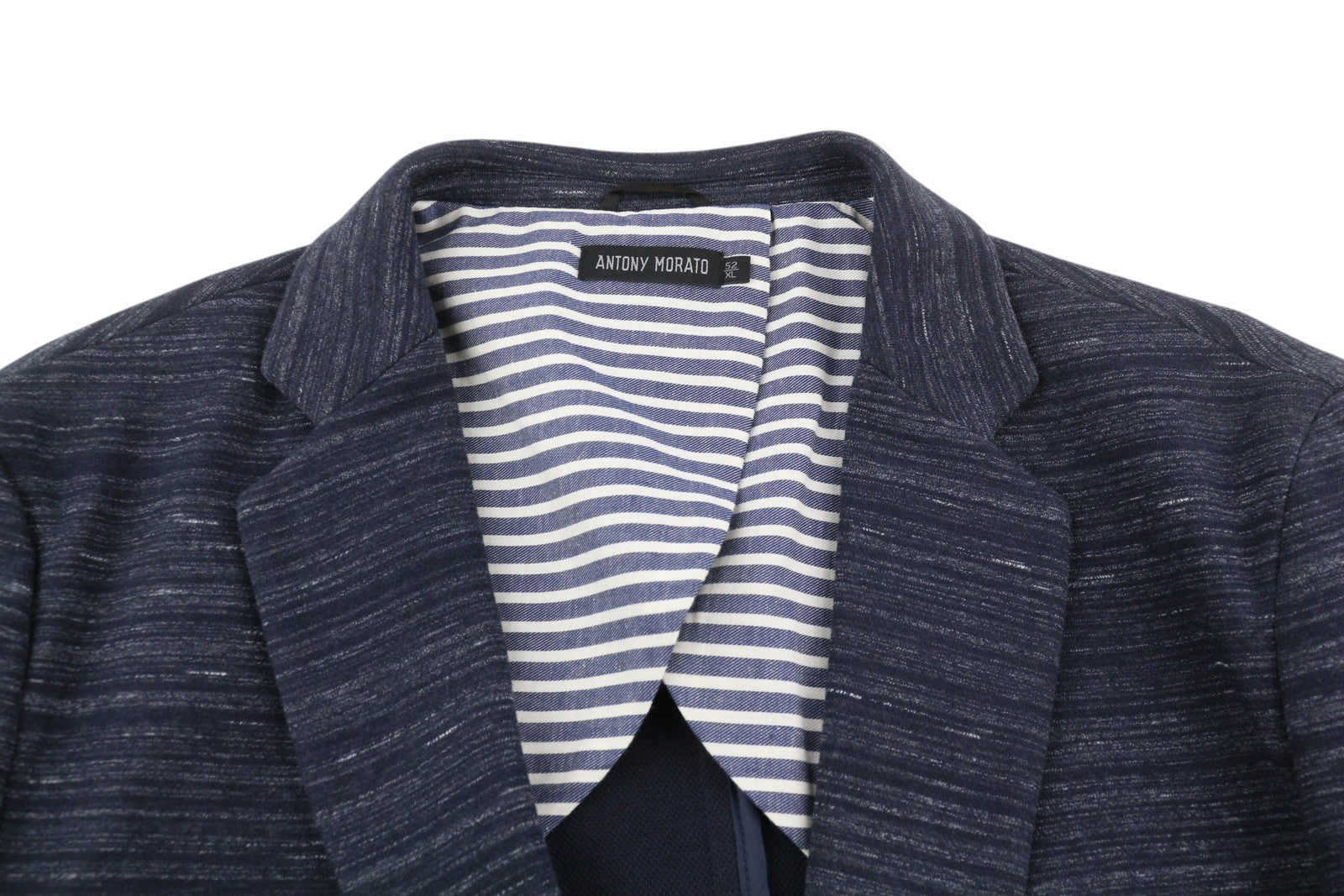 ANTONY MORATO Men Blazer XL Blue Super Slim Half Lined Notch Button