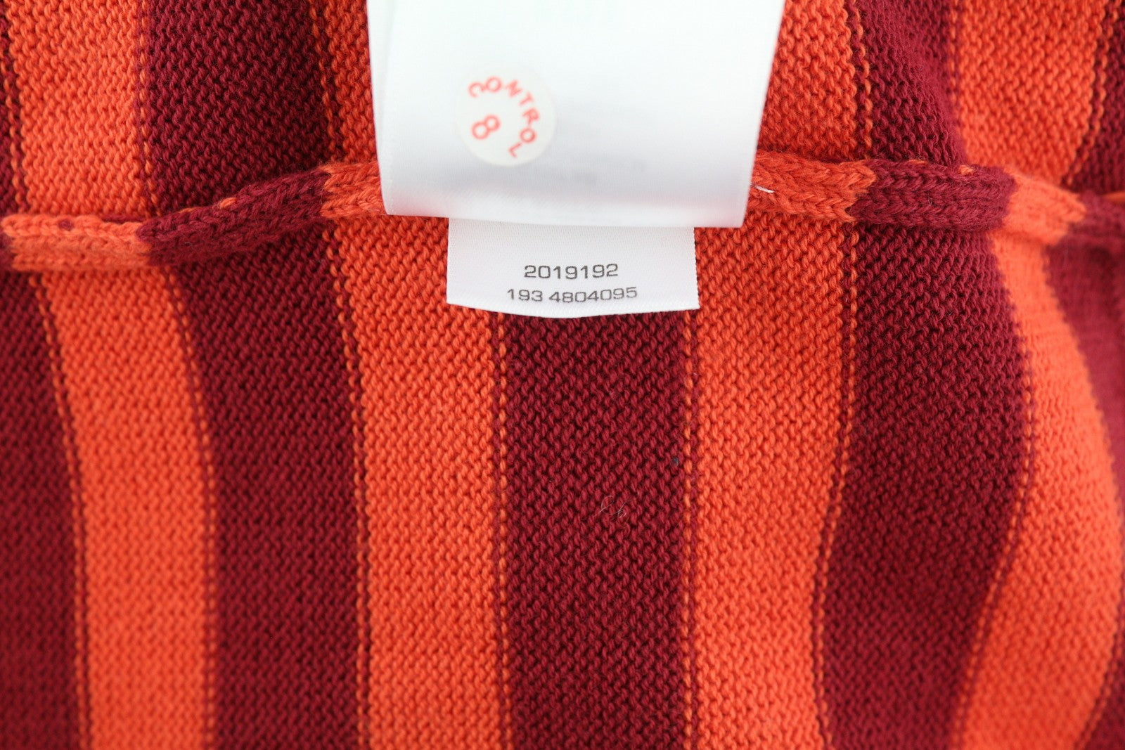 GANT Striped Cotton Crew Women Jumper XS Red Tight Knit Pullover