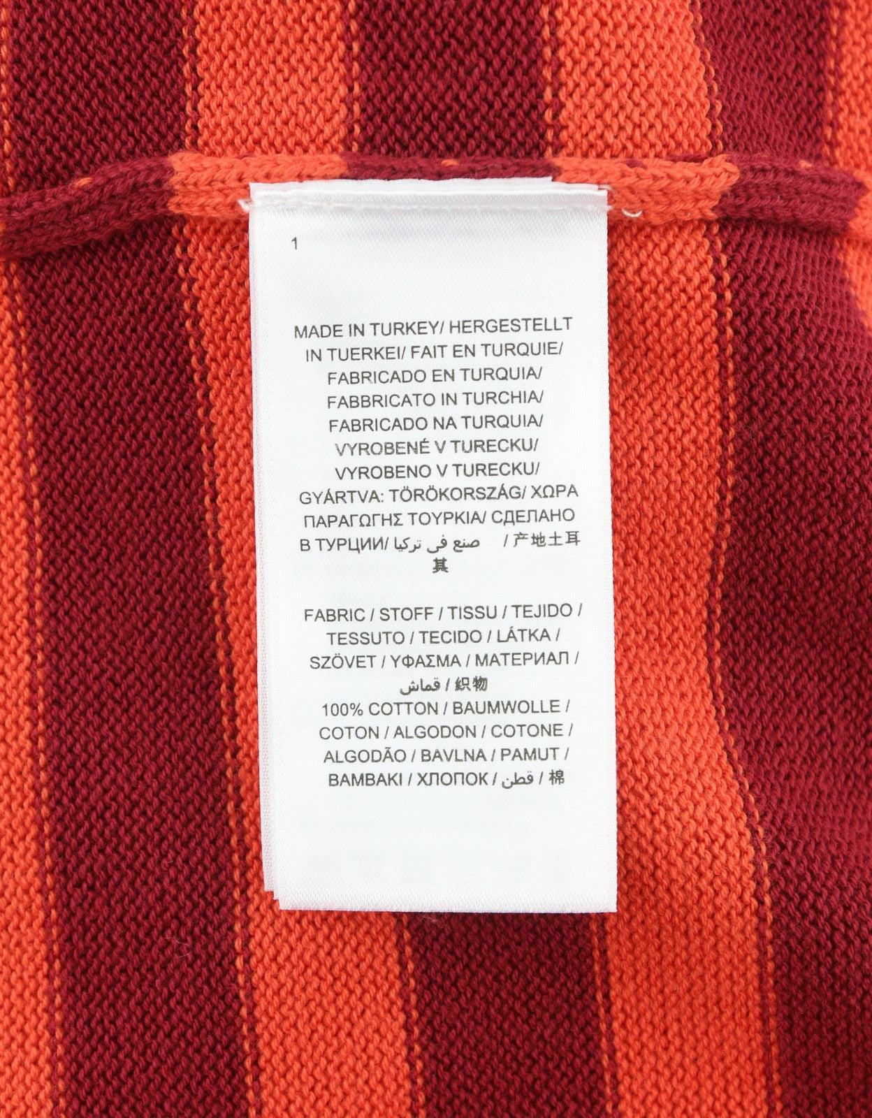 GANT Striped Cotton Crew Women Jumper XS Red Tight Knit Pullover