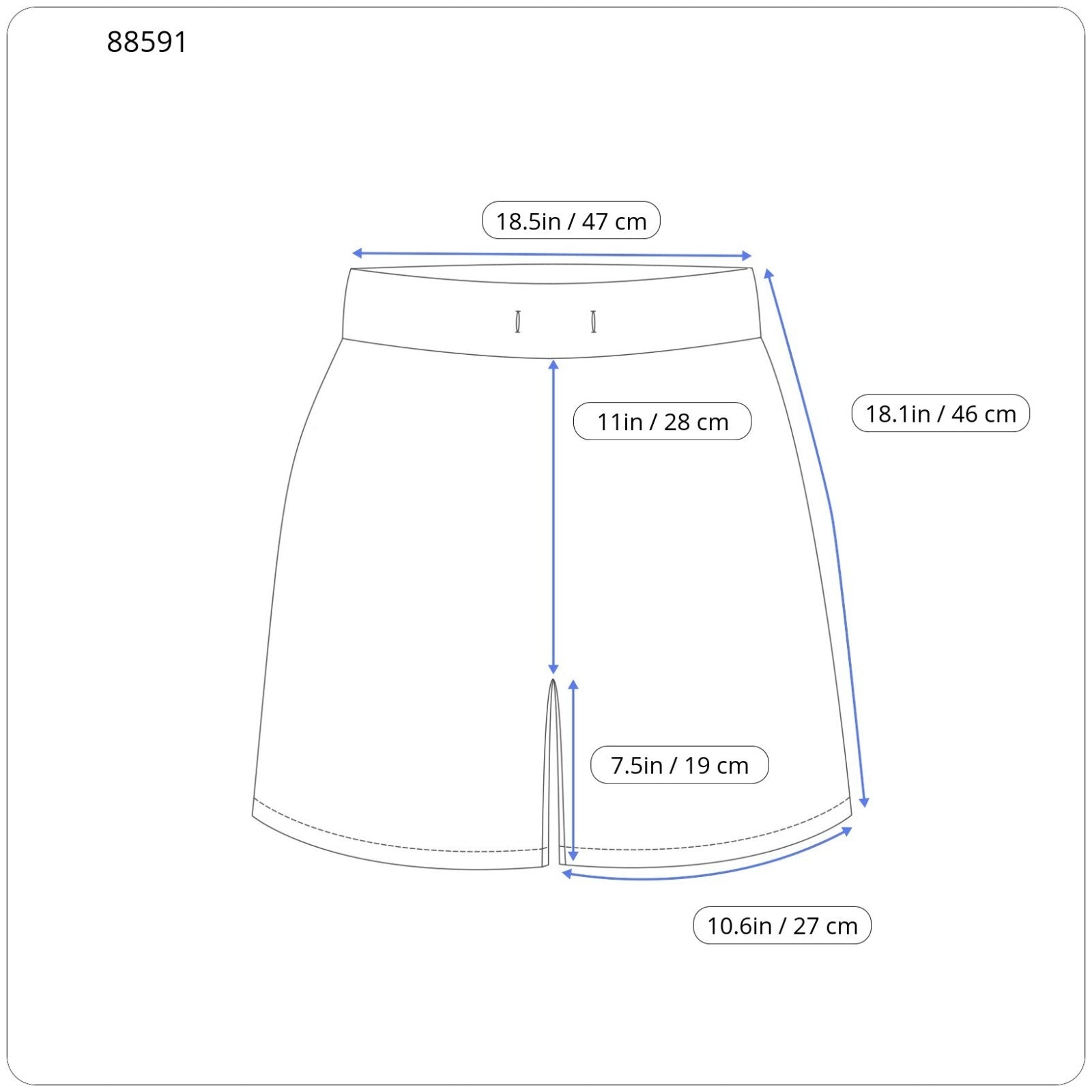 SCOTCH & SODA Men Shorts W34 Dark Blue Zip Fly Turn-Up Chino