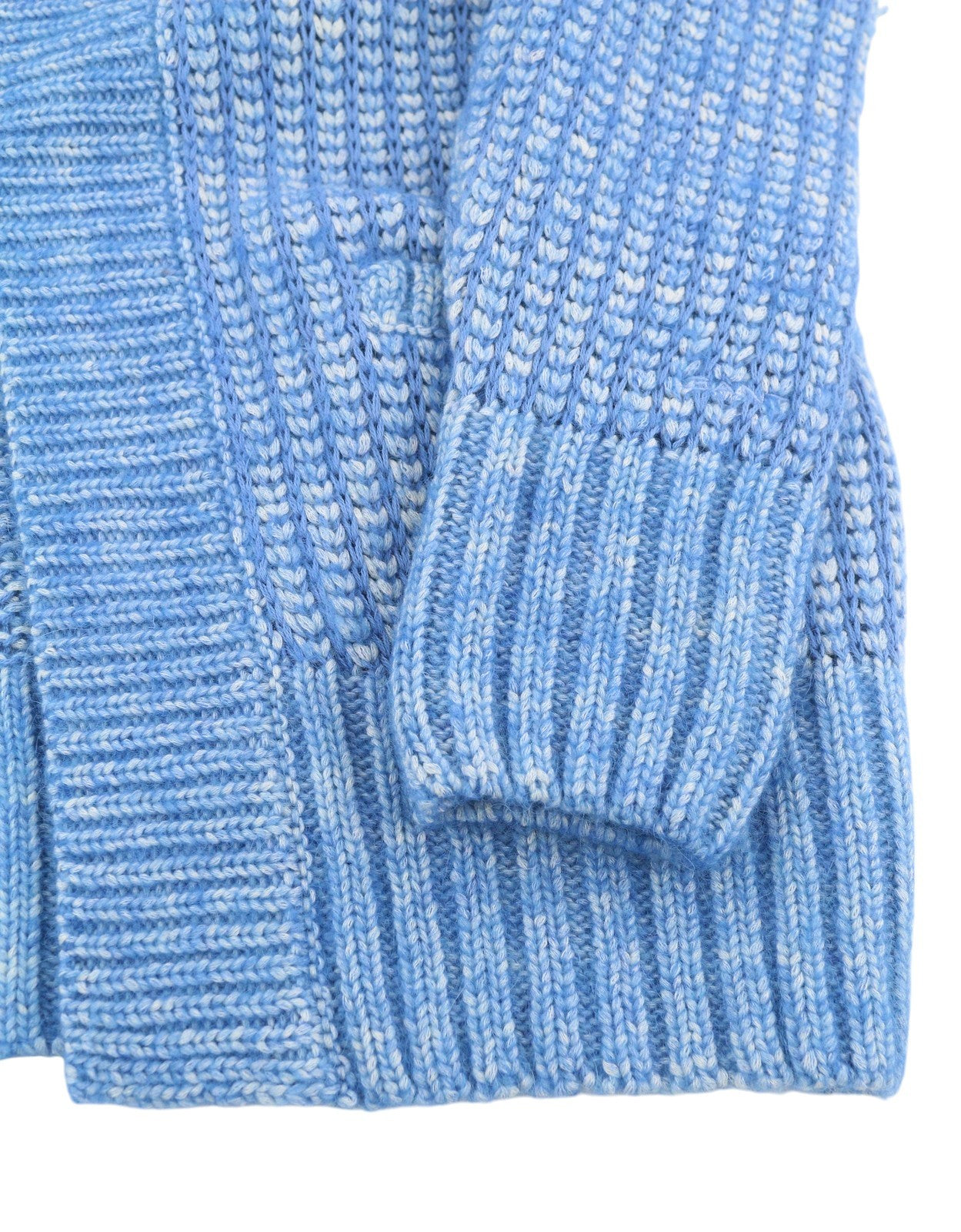 GANT Boyfriend Cardigan Women Jumper S Blue Melange Wool Alpaca