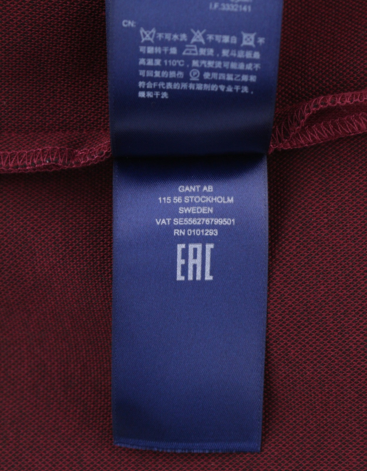 GANT Jersey Cigarette Women Trousers EU38 Red Slim Ankle