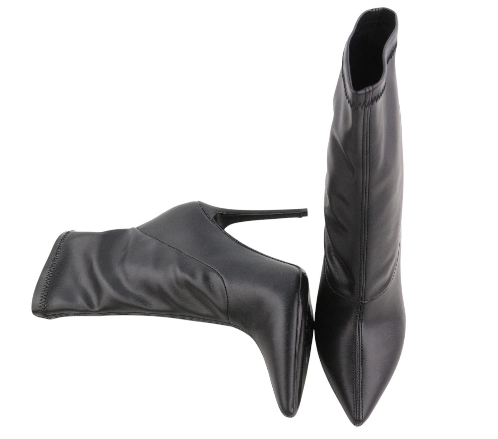 DIESEL D-Yucca Ab moteriški bateliai, juodi, dengti aukštakulniai, smaili noselė, EU38, RRP 300 €