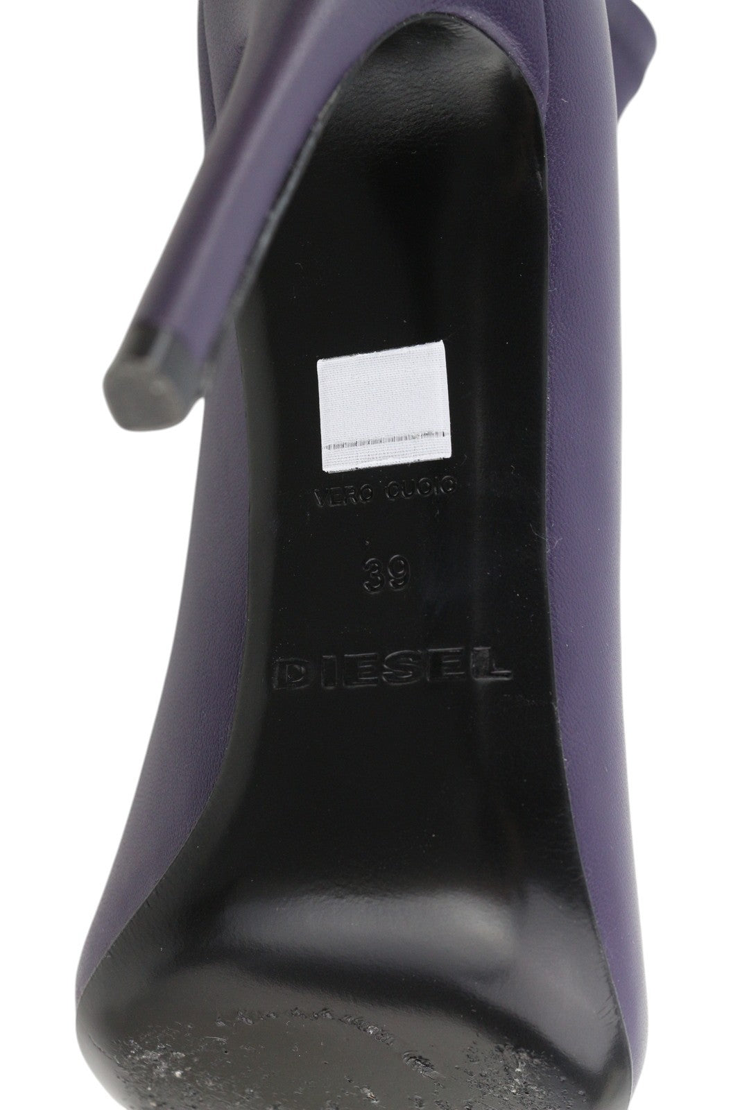 DIESEL D-Yucca Ab moteriški bateliai, 39 dydžio, tamsiai mėlyni, dengti aukštakulniai, smailūs, RRP 300 € 