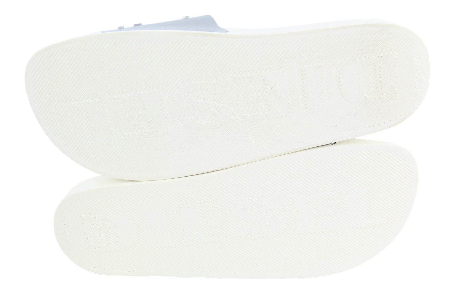 DIESEL Sa-Mayemi W moteriškos basutės, 41 dydis, baltos, sidabrinės, paplūdimio šlepetės su atviru pamušalu. 