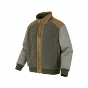 DKNY Men Jacket XL Grey High Neck Padded Quilted Sherpa Bomber RRP249