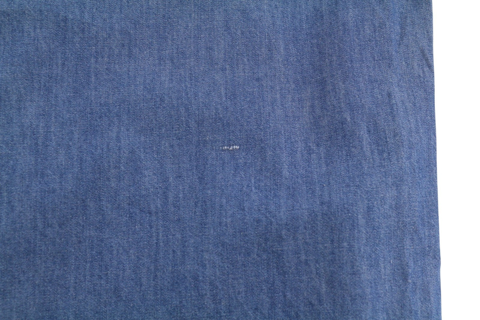 SCOTCH & SODA Men Shirt L Blue Denim Look Relaxed Fit Short Sleeve