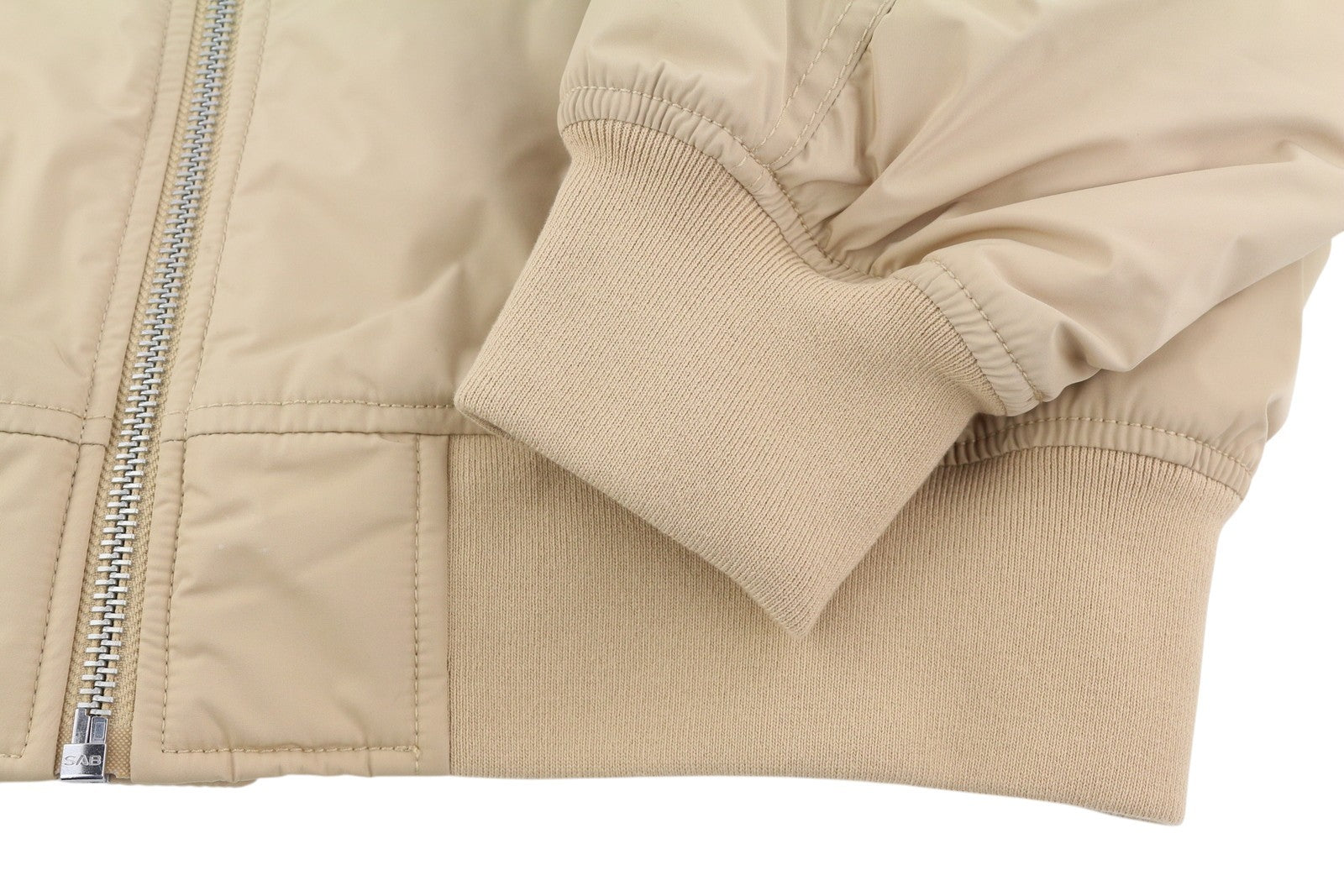 TOMMY HILFIGER Tjm Classics Bomber Men Jacket L Beige Quilted Zip RRP209