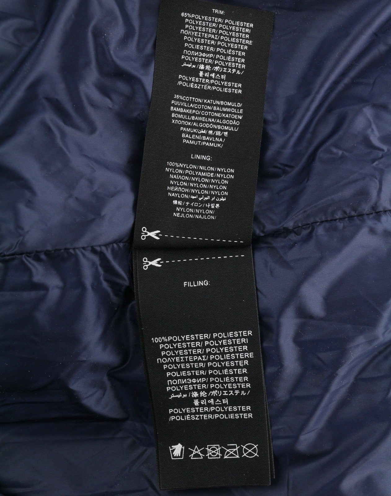 PENFIELD Men Jacket 2XL Dark Blue Quilted Padded High Neck Full Zip RRP230