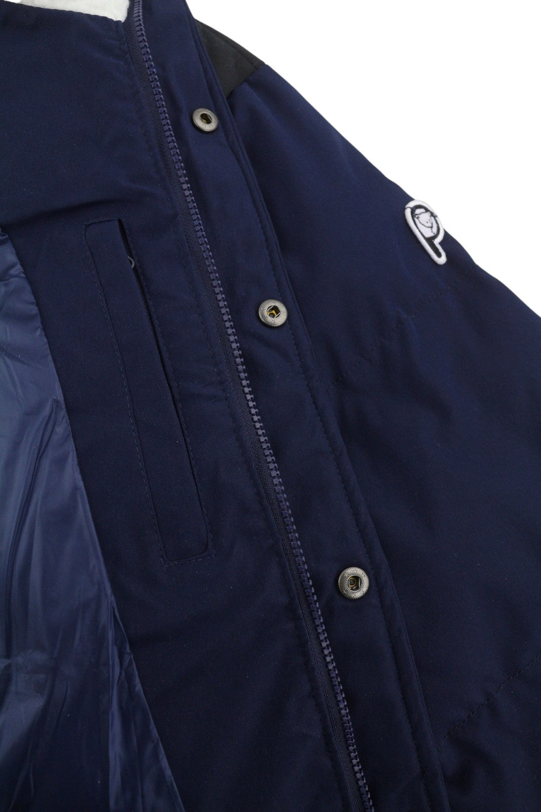 PENFIELD Men Jacket 2XL Dark Blue Quilted Padded High Neck Full Zip RRP230