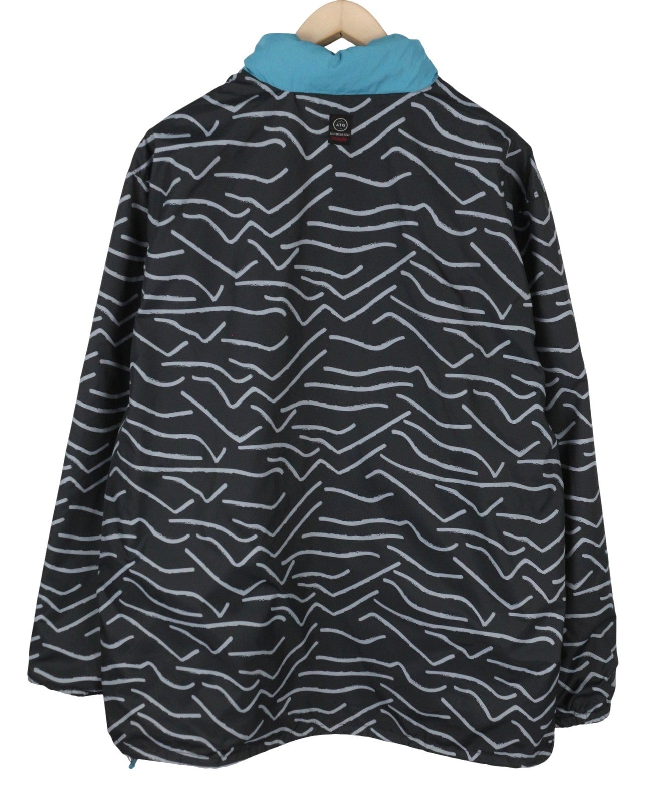 WRANGLER LWT Packable Men Jacket XL Reversible Patterned Hidden Hood Lightweight