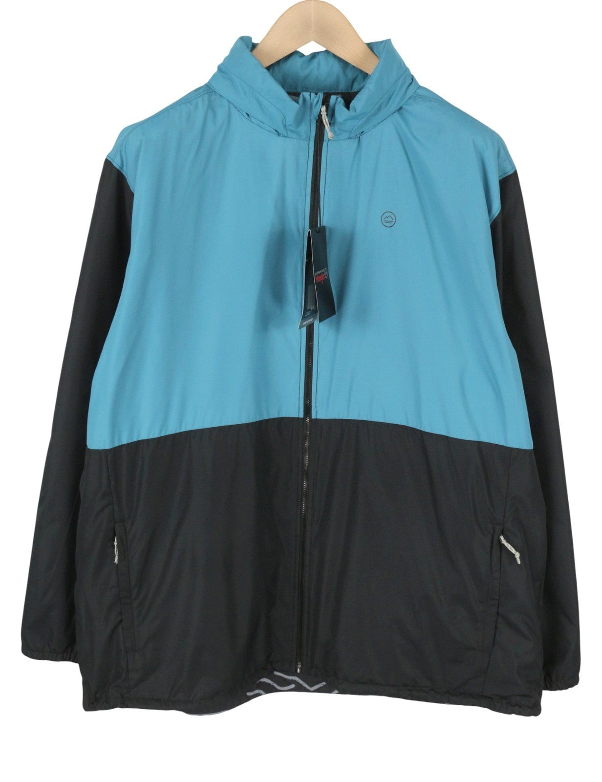 WRANGLER LWT Packable Men Jacket XL Reversible Patterned Hidden Hood Lightweight