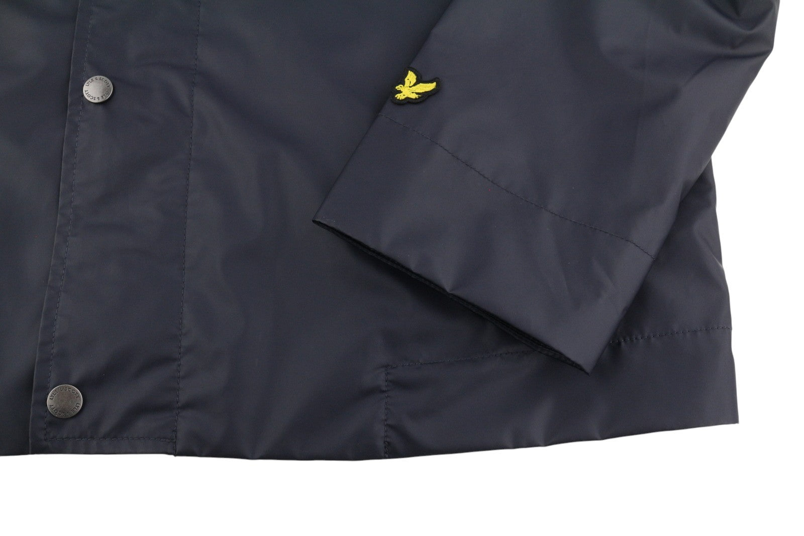 LYLE & SCOTT Coach Men Jacket M Dark Blue Water Repellent Full Zip Lightweight
