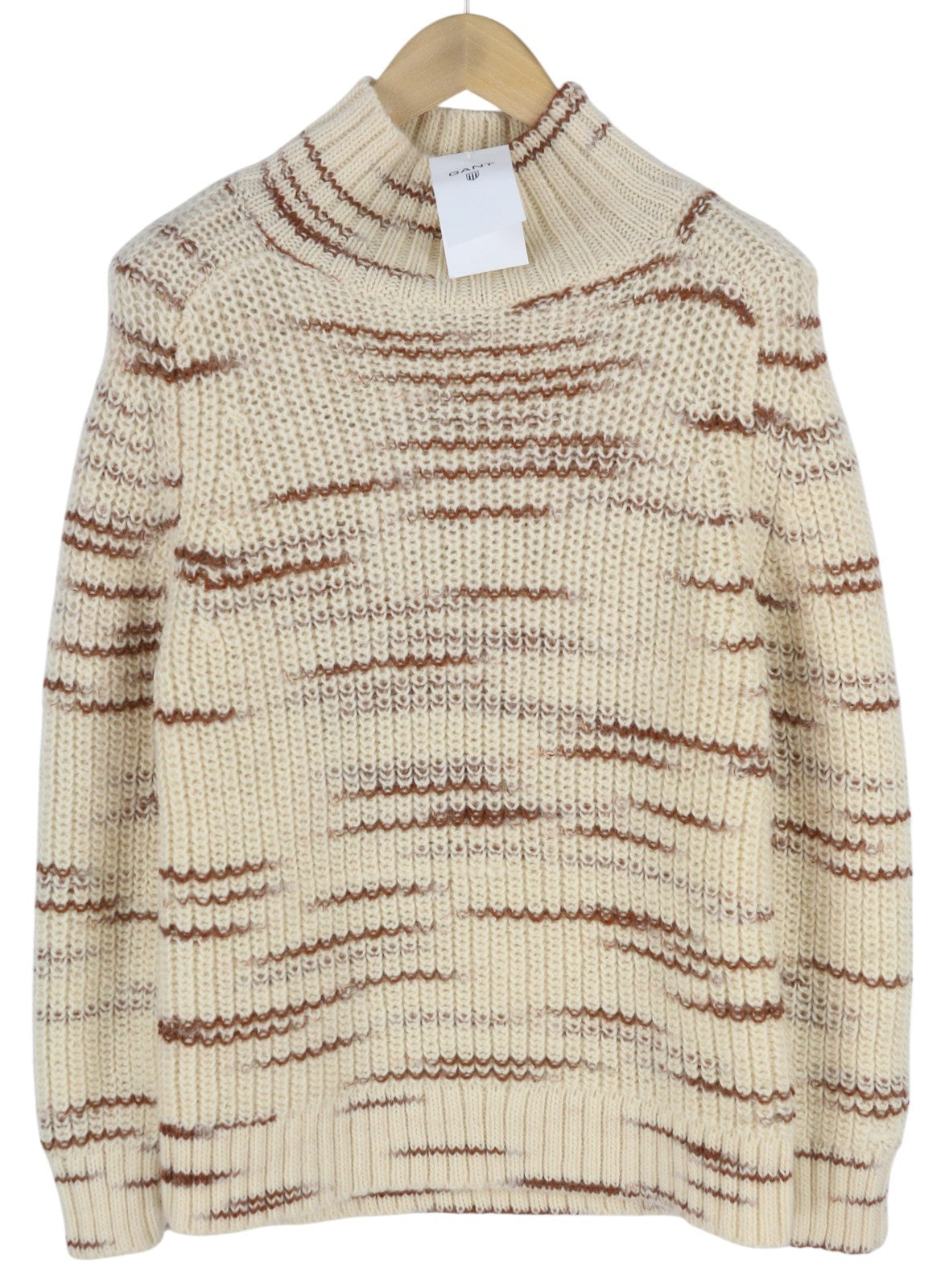 GANT Multi Color Turtle Women Jumper XS Beige Wool Knit