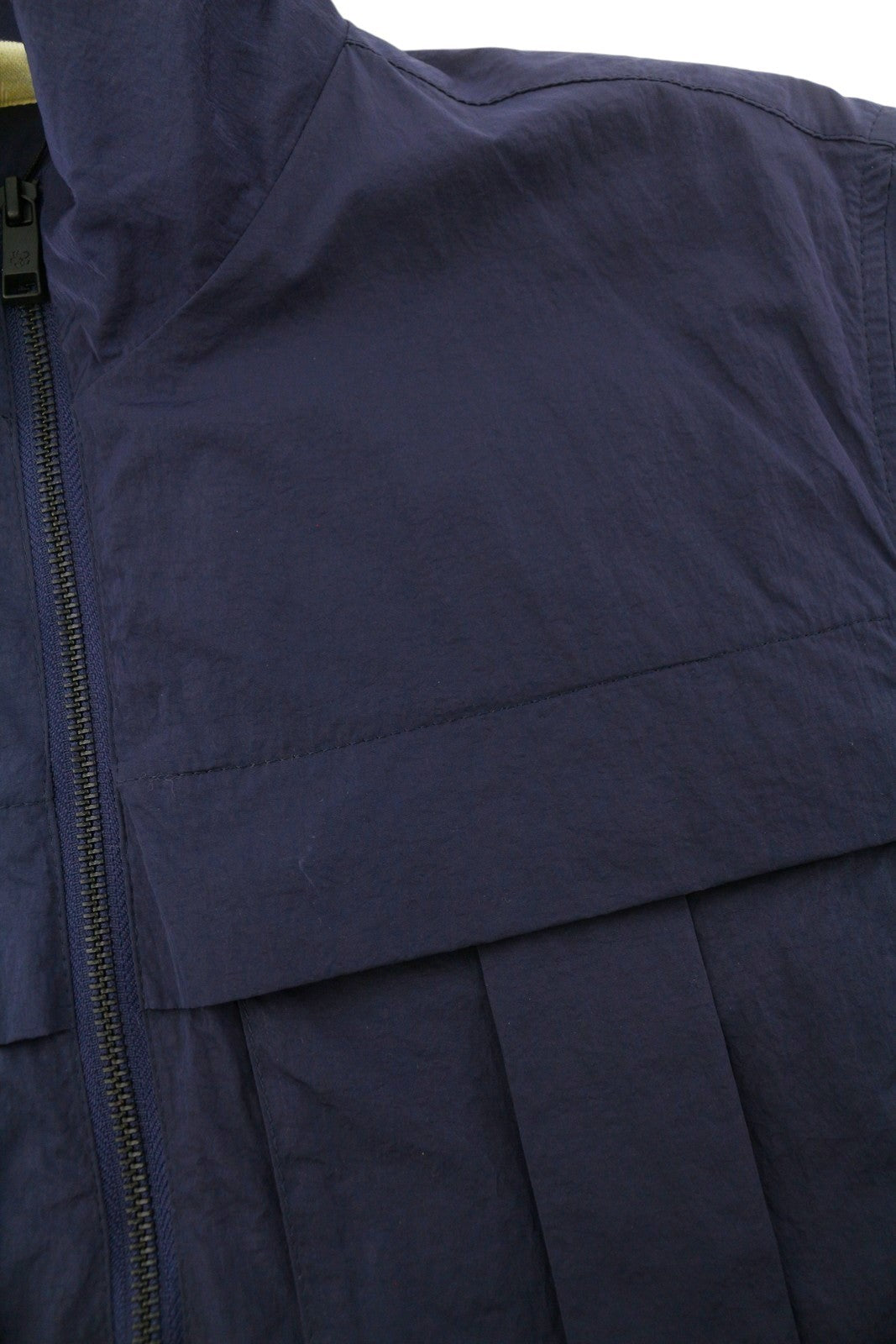 TED BAKER Men Jacket 3 M Dark Blue High Neck Unlined Full Zip Lightweight RRP250