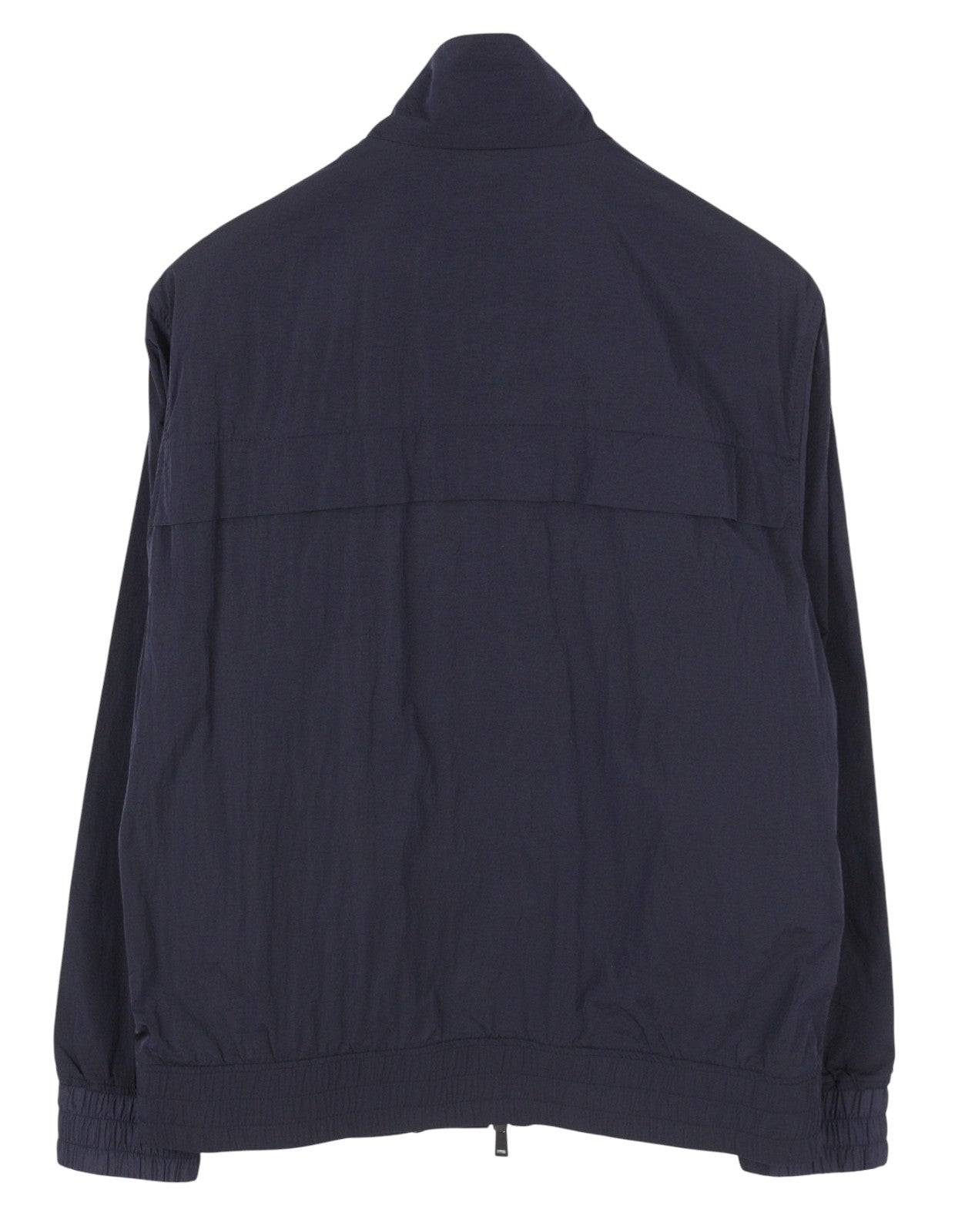 TED BAKER Men Jacket 3 M Dark Blue High Neck Unlined Full Zip Lightweight RRP250