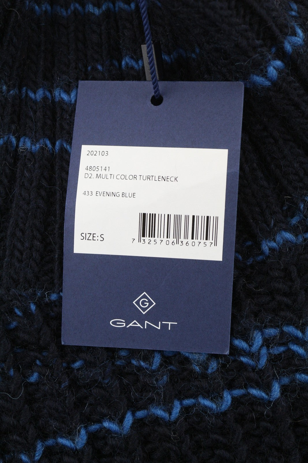 GANT Multi Color Turtle Women Jumper S Dark Blue Knit Wool