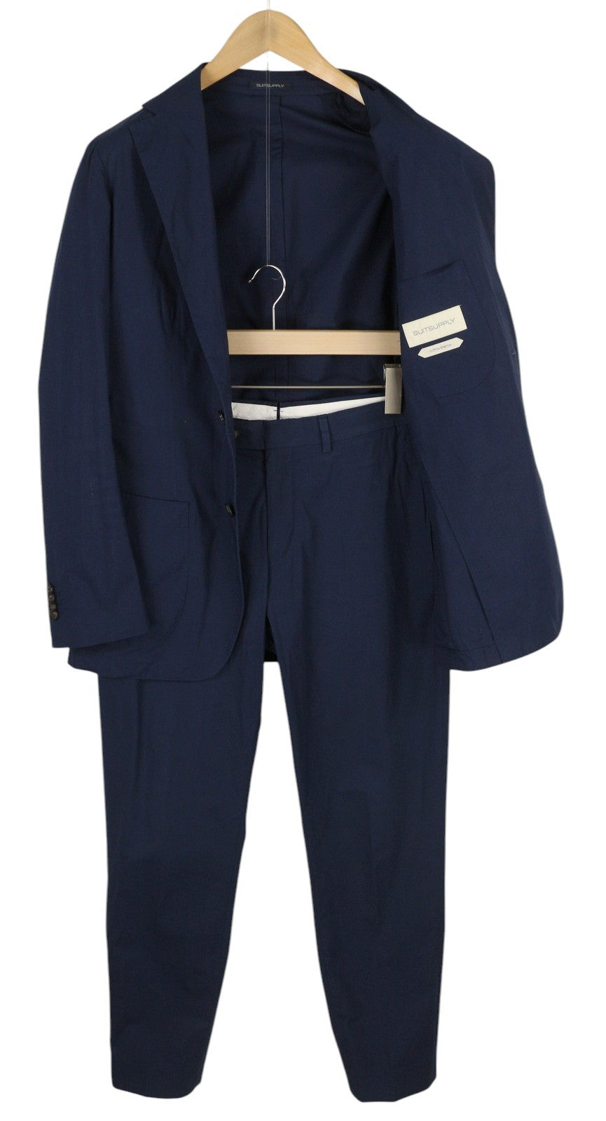 SUITSUPPLY Havana Patch Unconstructed UL Soho Men Suit UK40R / W32 Blue