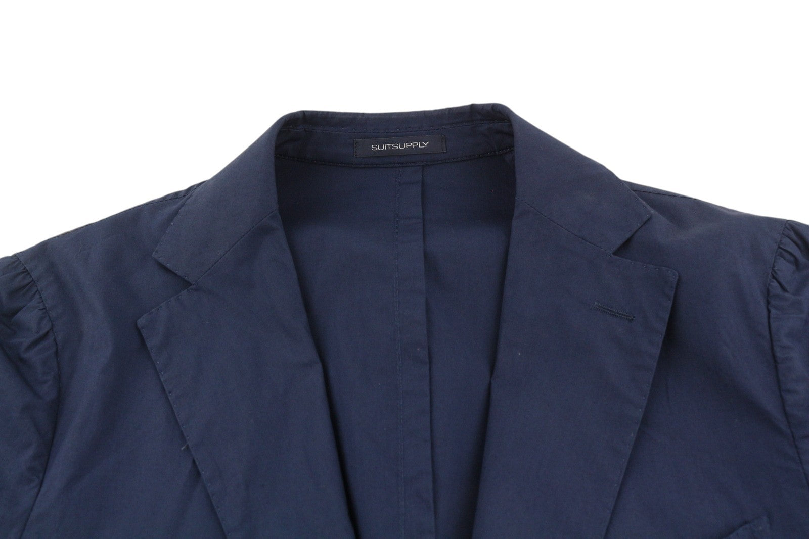 SUITSUPPLY Havana Patch Unconstructed UL Soho Men Suit UK40R / W32 Blue