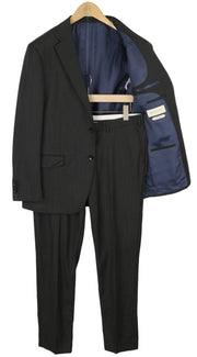 SUITSUPPLY Napoli Single Breasted Men Suit UK42R Dark Grey Wool 2 Pieces