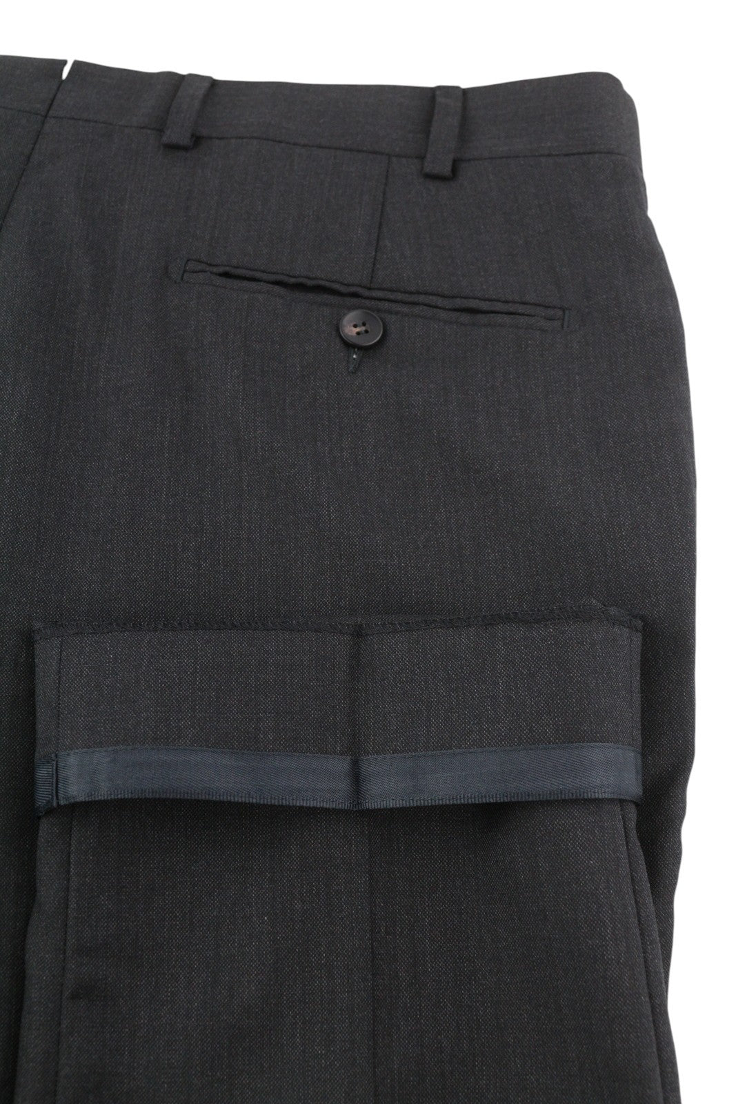 SUITSUPPLY Napoli Single Breasted Men Suit UK42R Dark Grey Wool 2 Pieces