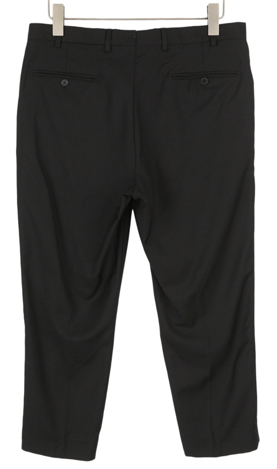 SUITSUPPLY La Spalla Men Suit UK42R / W34 Black Wool Peak 2 Pieces