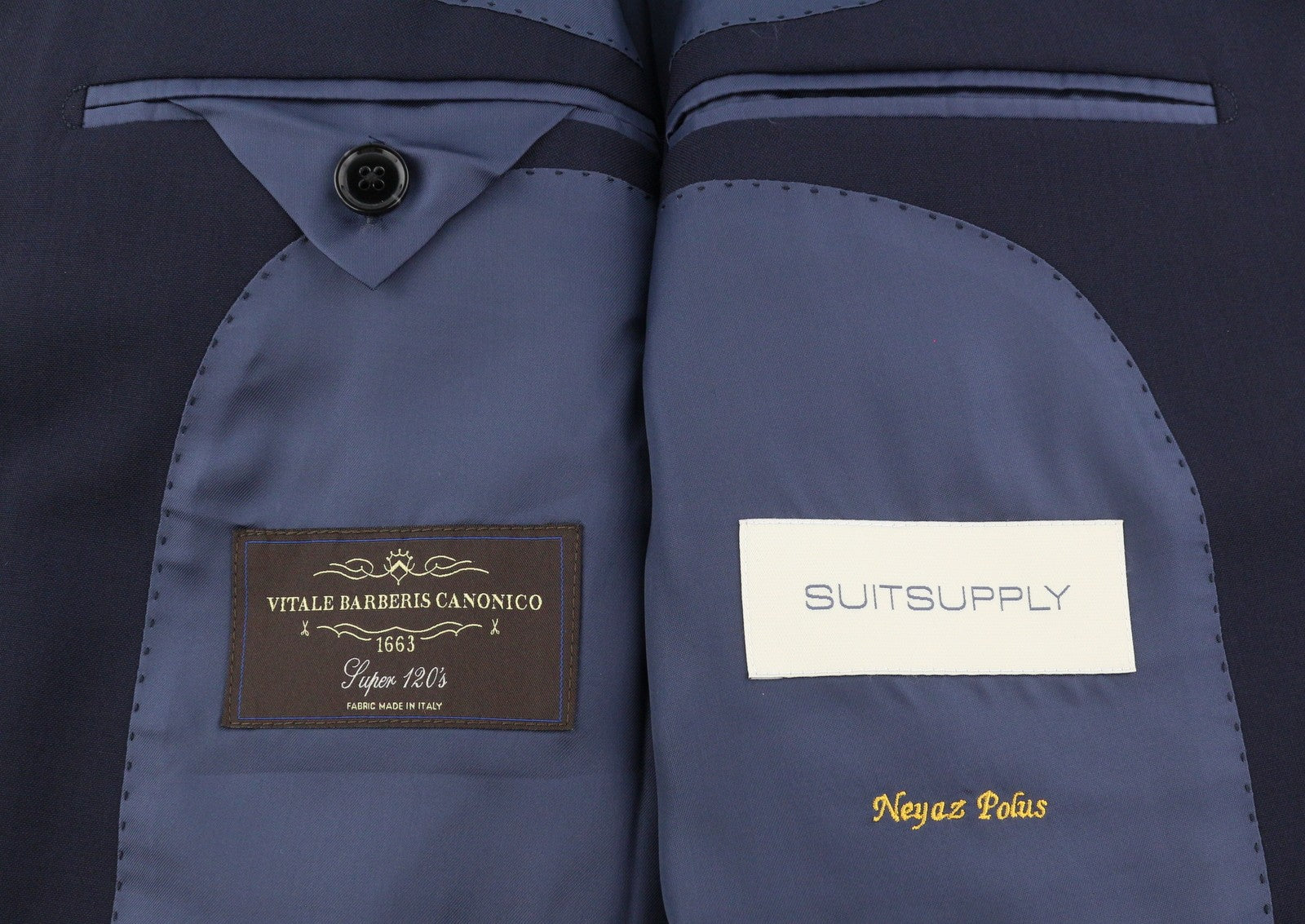 SUITSUPPLY La Spalla Men Suit UK36S / W27 Blue Wool 2 Piece