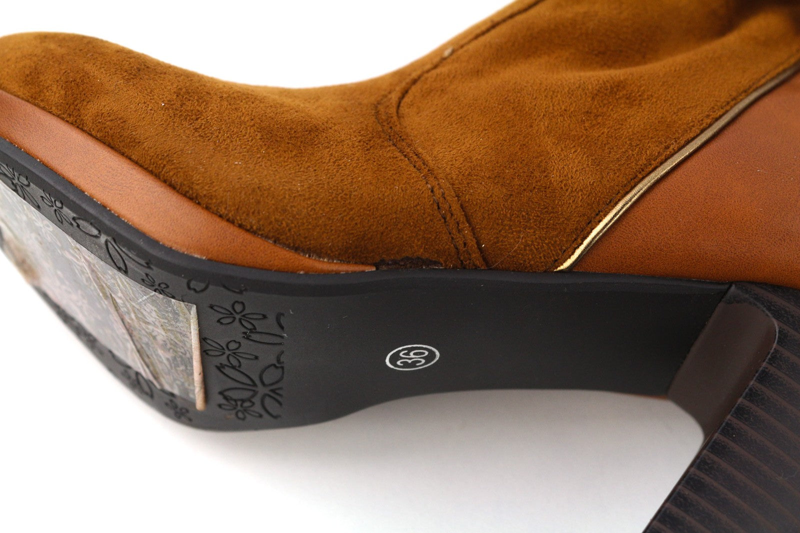 JACQUELINE RIU moteriški rudi ilgakulniai bateliai EU36 rudens/žiemos/pavasario apranga 