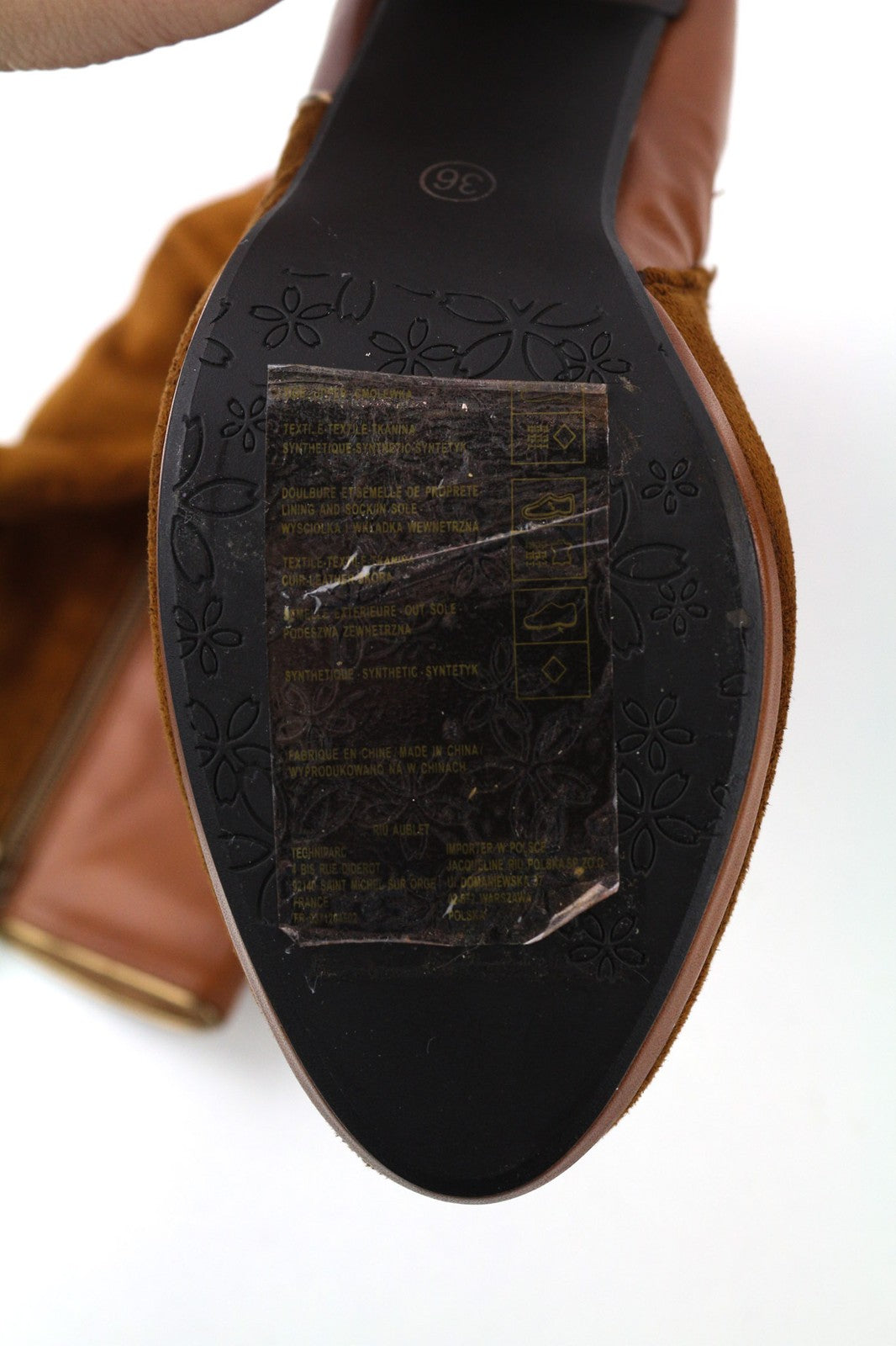 JACQUELINE RIU moteriški rudi ilgakulniai bateliai EU36 rudens/žiemos/pavasario apranga 