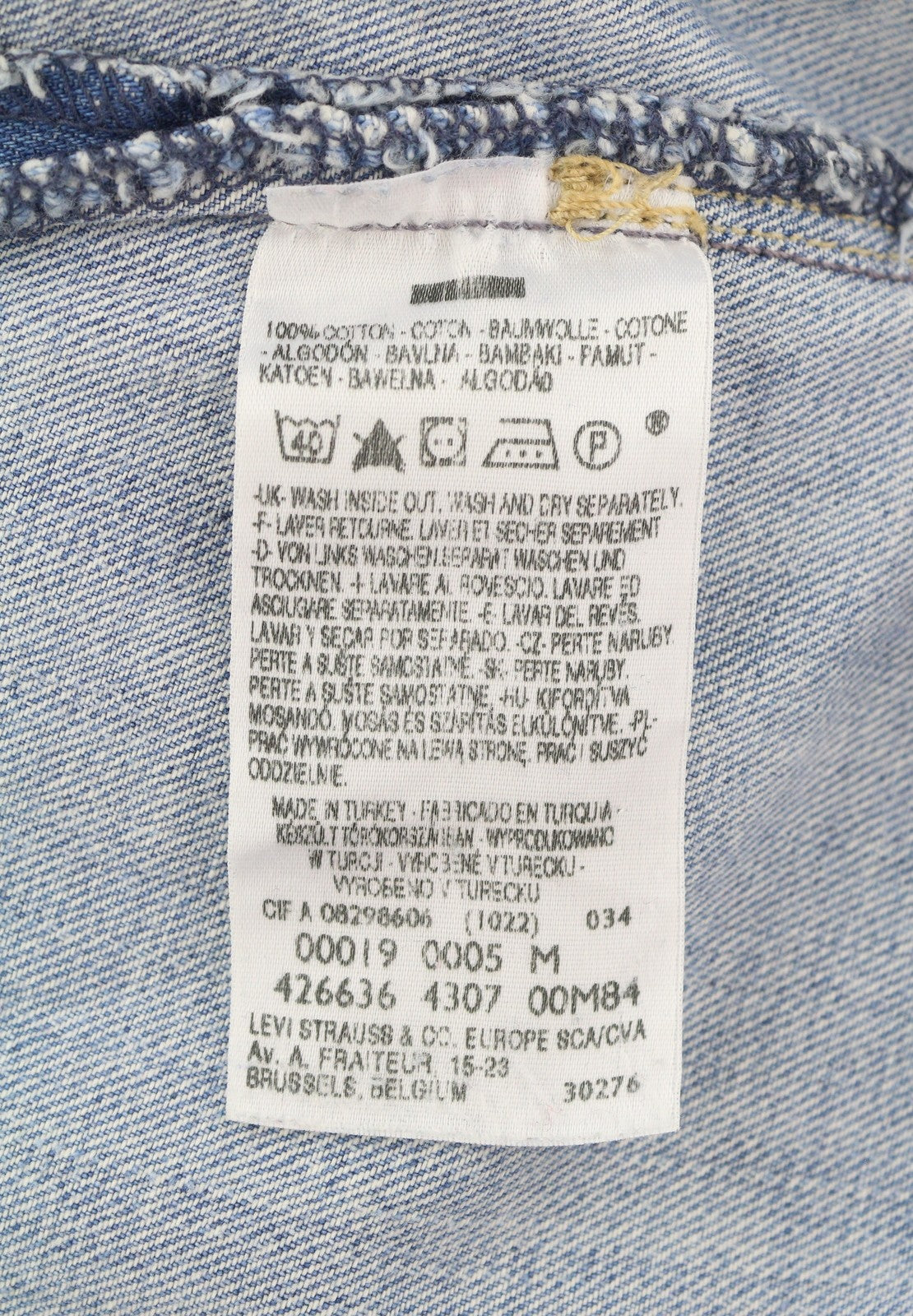 LEVI'S Engineered Men Shorts M Blue Denim Faded Whiskers