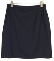 SUITSUPPLY Women Skirt W32 Dark Blue Wool Pattern Lined Pencil