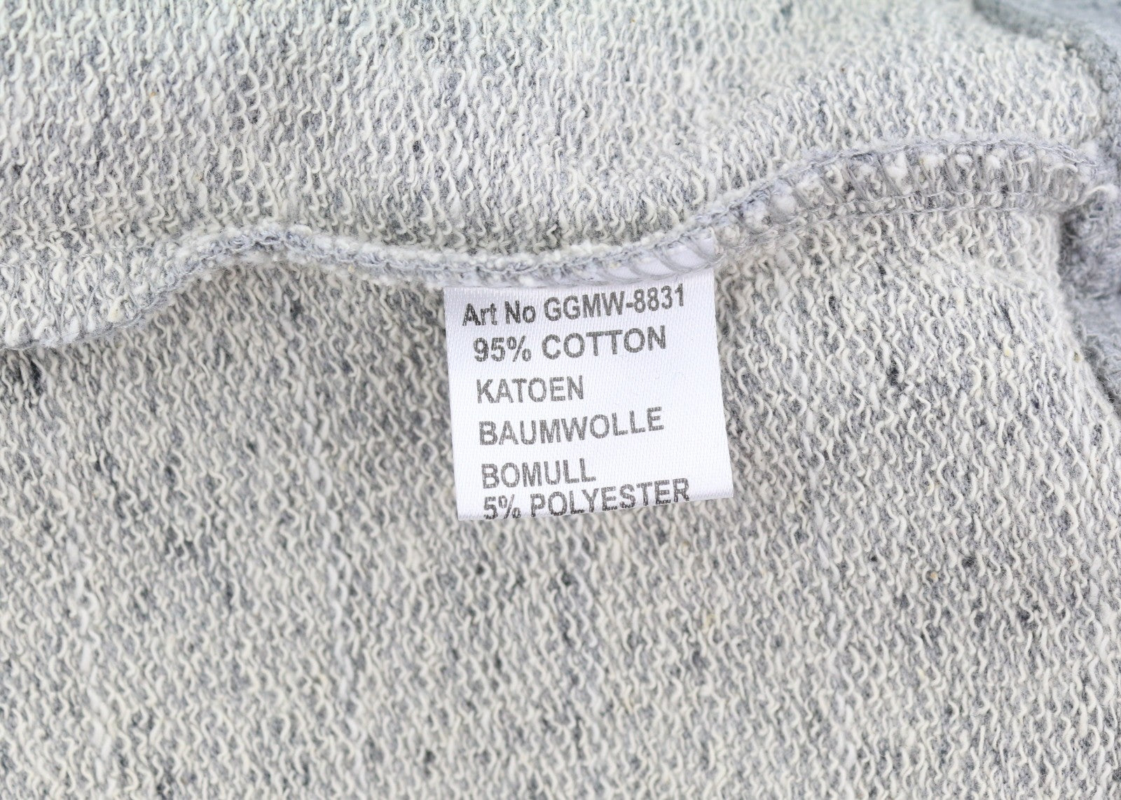 GOOD GENES Men Sweatshirt M Grey Melange Crew Logo Pull On