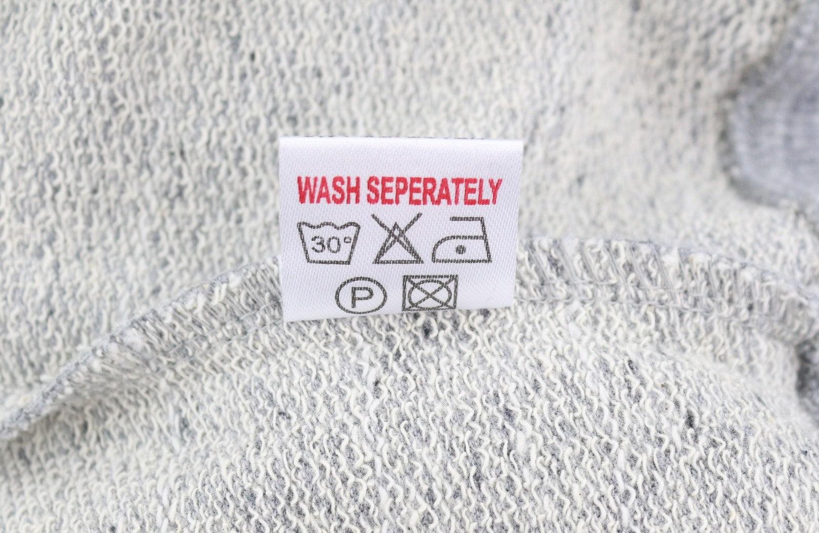 GOOD GENES Men Sweatshirt M Grey Melange Crew Logo Pull On