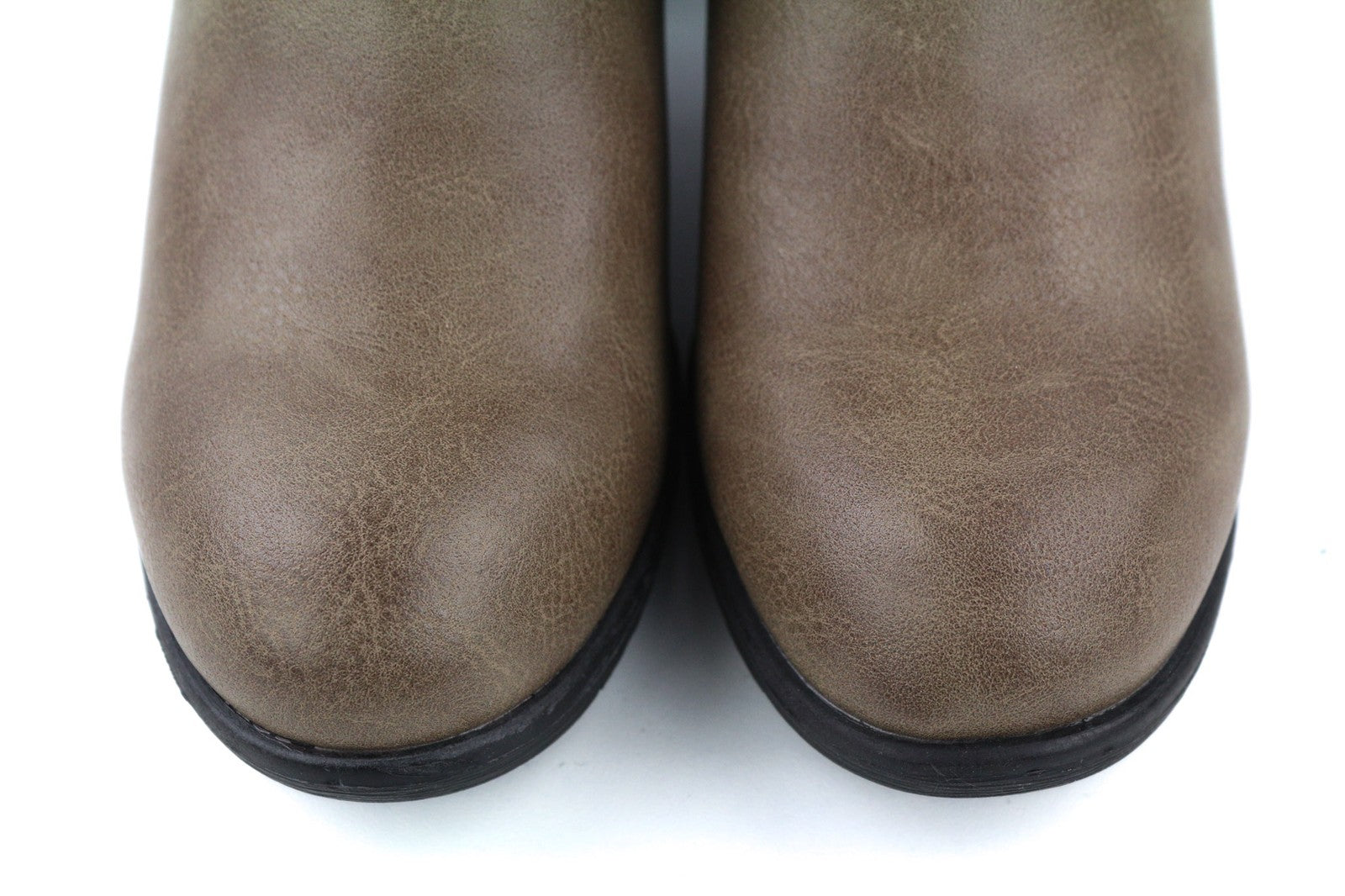 MARIA MARE moteriški rudi odiniai aulinukai su užtrauktuku, laisvalaikio stiliaus, 37 dydis 