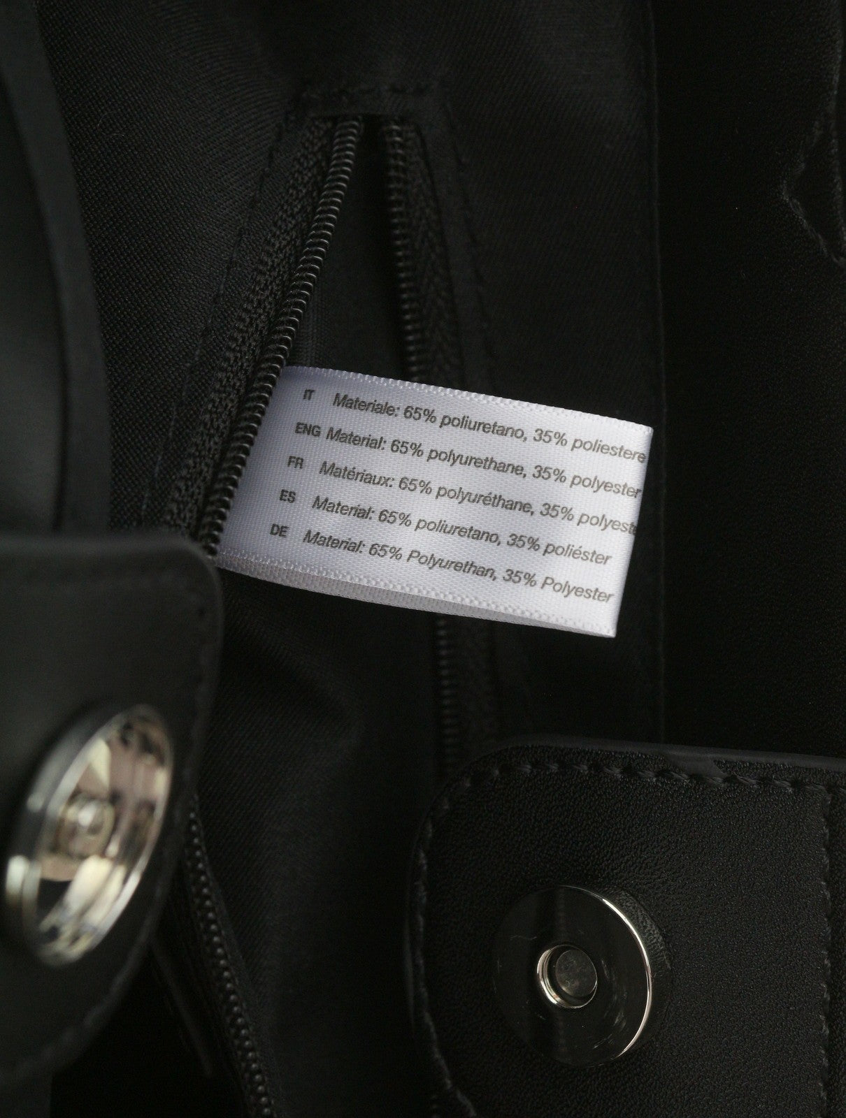 O BAG Vienna Women Bag OS Black Double Handles Clasp Lined Square