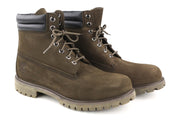 TIMBERLAND 73543-A3598 vyriški EU45.5/46 chaki spalvos odiniai laisvalaikio batai su aukštais logotipais 