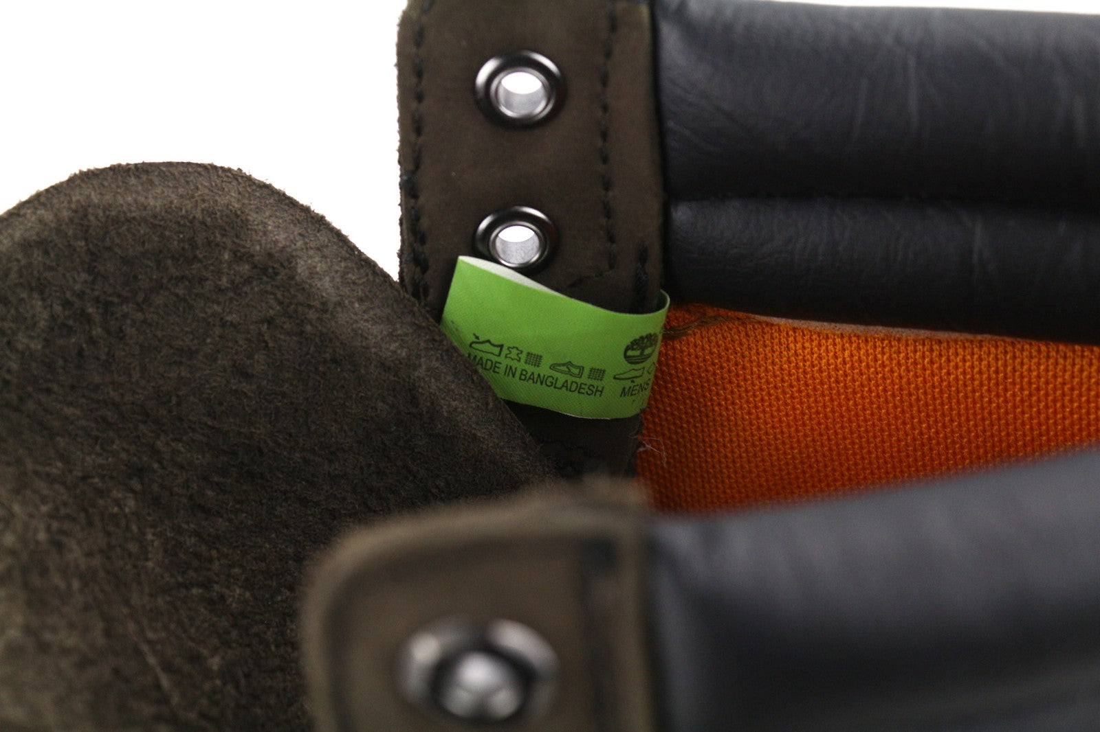 TIMBERLAND 73543-A3598 vyriški EU45.5/46 chaki spalvos odiniai laisvalaikio batai su aukštais logotipais 