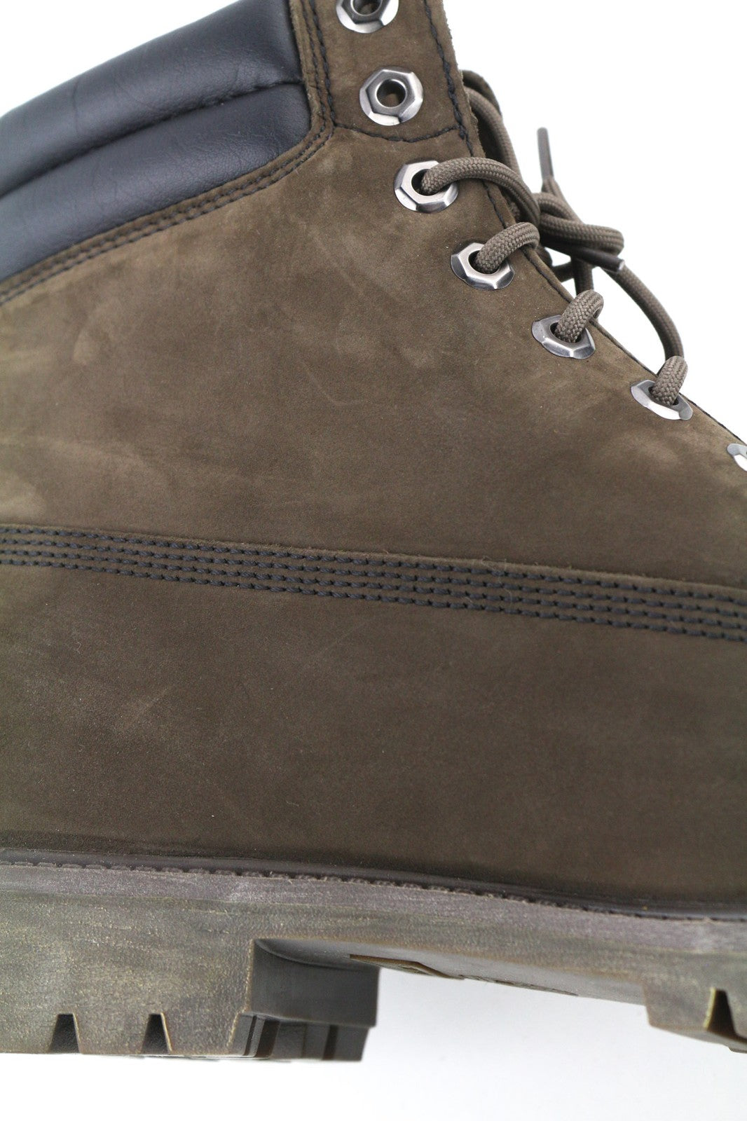 TIMBERLAND 73543-A3598 vyriški EU45.5/46 chaki spalvos odiniai laisvalaikio batai su aukštais logotipais 