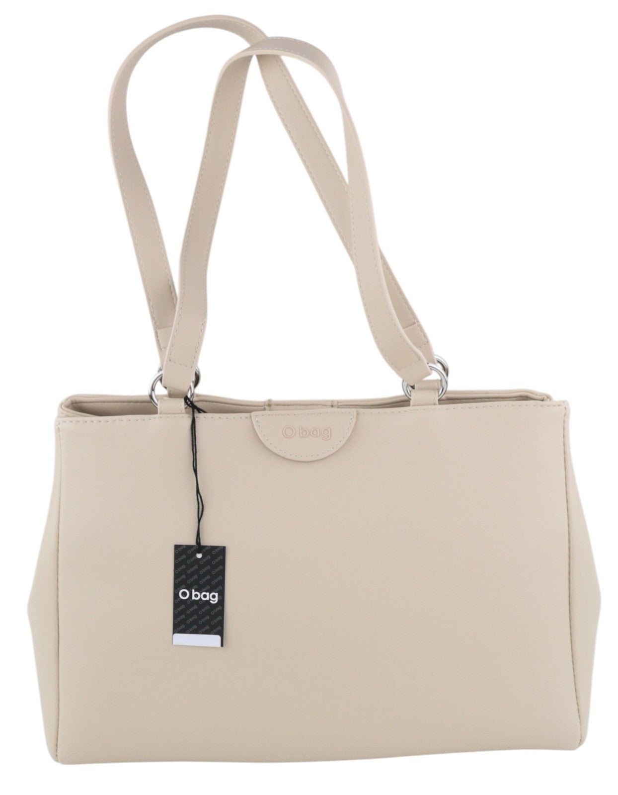 O BAG Vienna Women Bag OS Beige Double Handles Clasp Lined Square