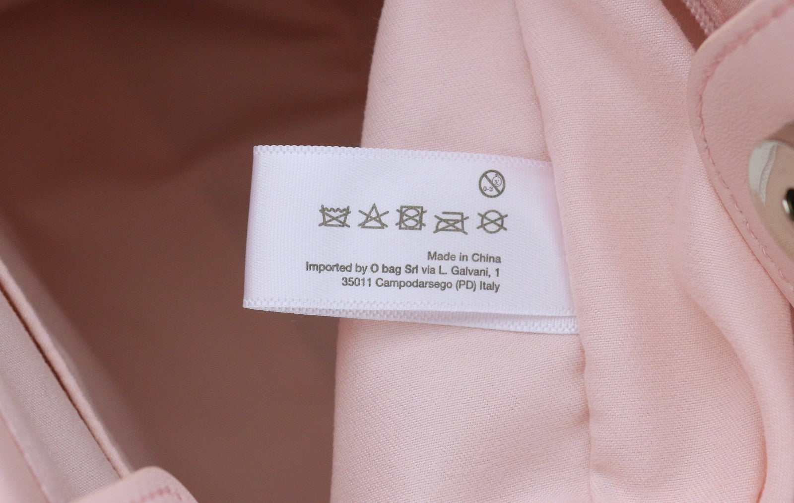 O BAG Vienna Women Bag OS Light Pink Double Handles Clasp Square