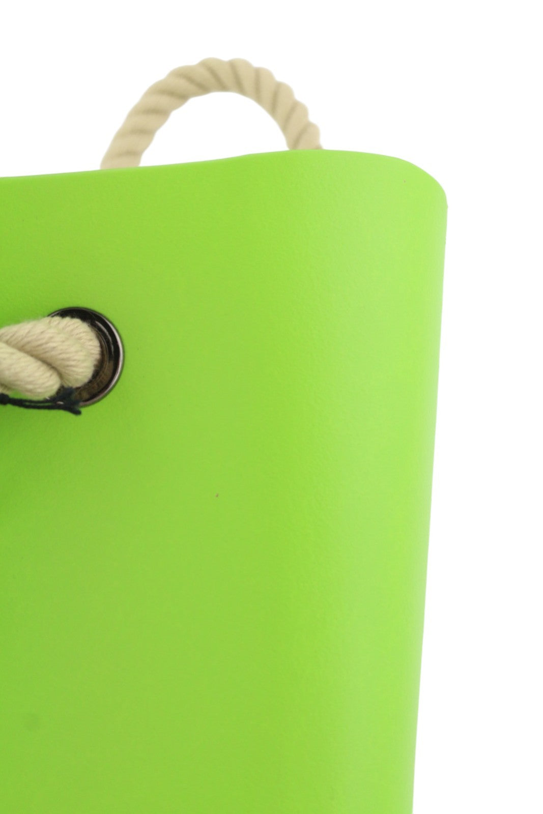 O BAG Mini Women Bag OS Bright Green Double Handles Zipper Square