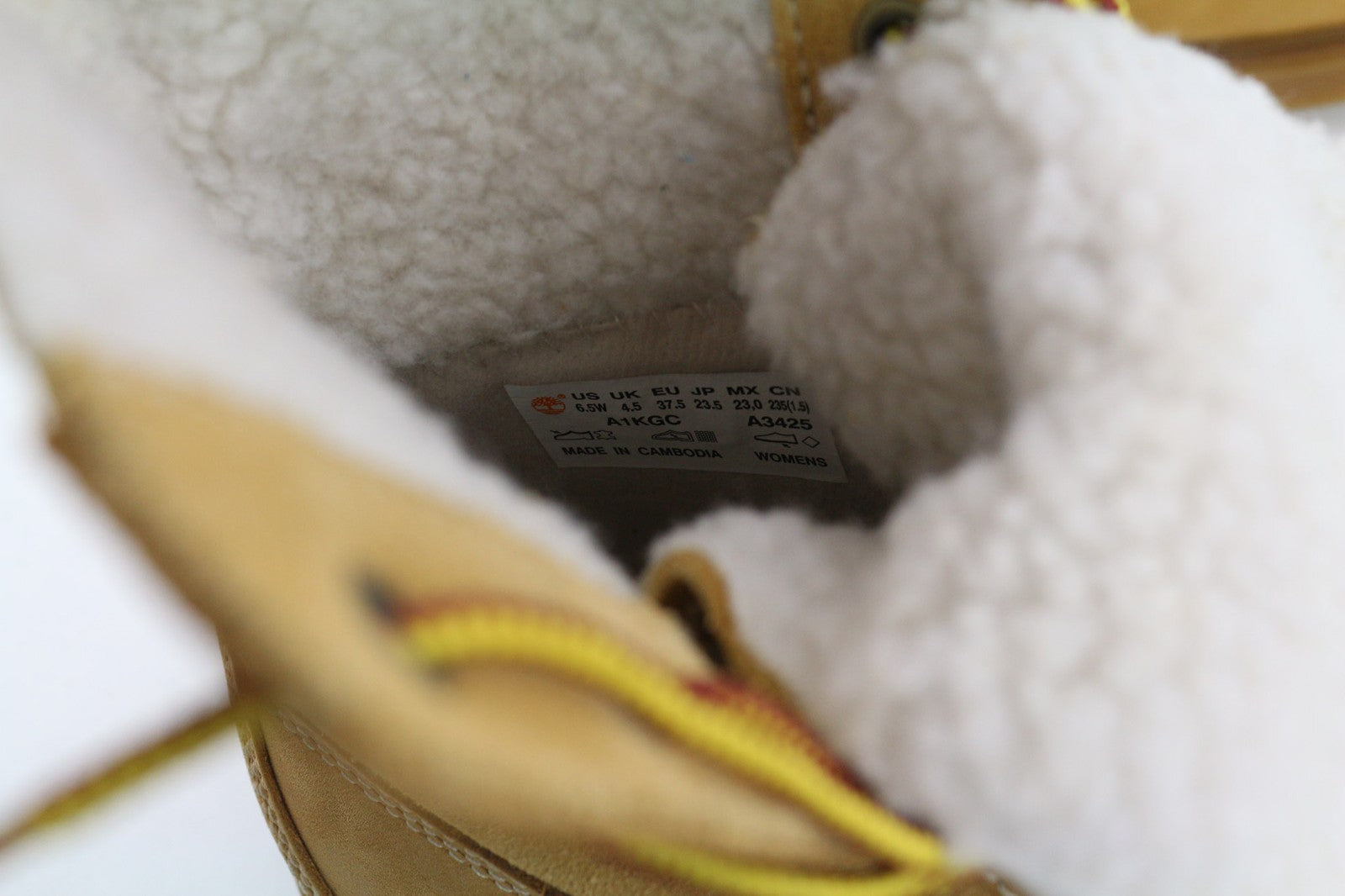 TIMBERLAND A1KGC-A4125 moteriški rudi natūralios odos aukštakulniai su raišteliais, 37/37.5 EU 