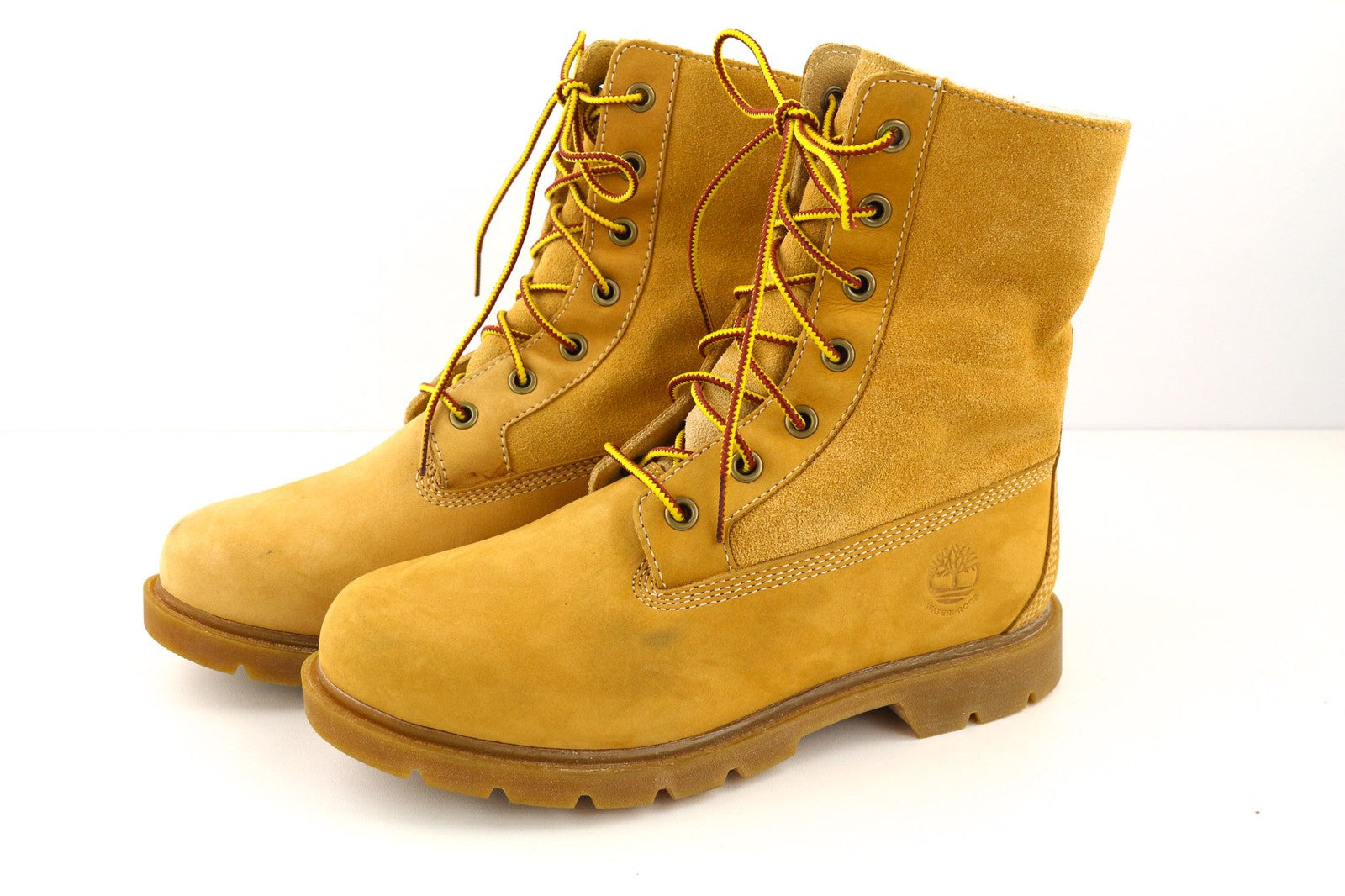 TIMBERLAND A1KGC-A4125 moteriški rudi natūralios odos aukštakulniai su raišteliais, 37/37.5 EU 