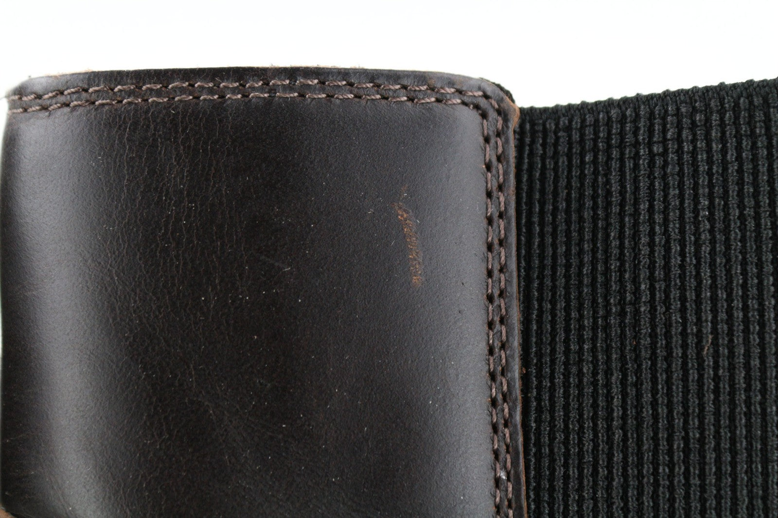 TIMBERLAND A2589 moteriški aulinukai su tamsia odine juostele, odiniai, ReBOTL, su užtrauktuku šone. 