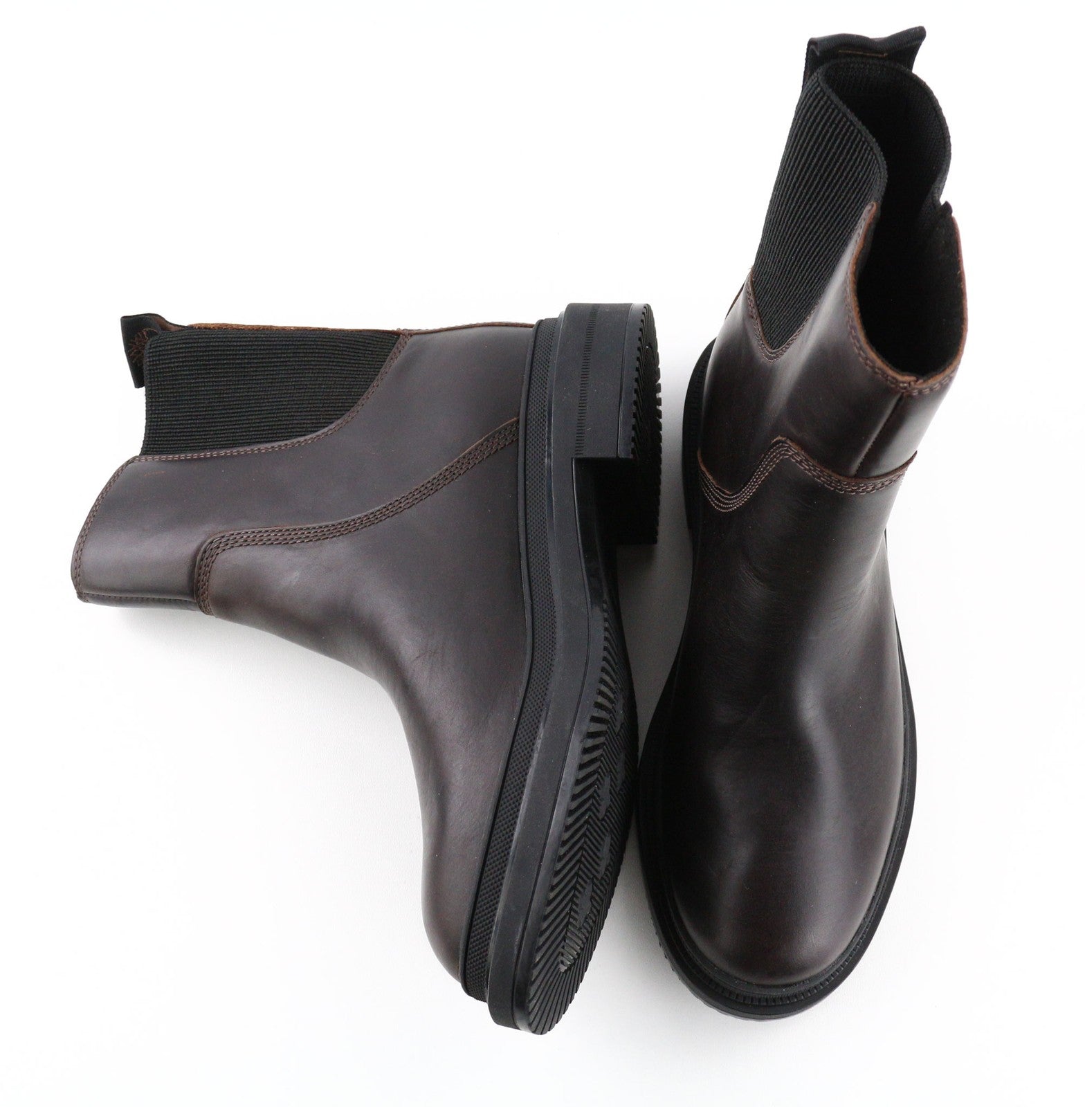 TIMBERLAND A2589 moteriški aulinukai su tamsia odine juostele, odiniai, ReBOTL, su užtrauktuku šone. 