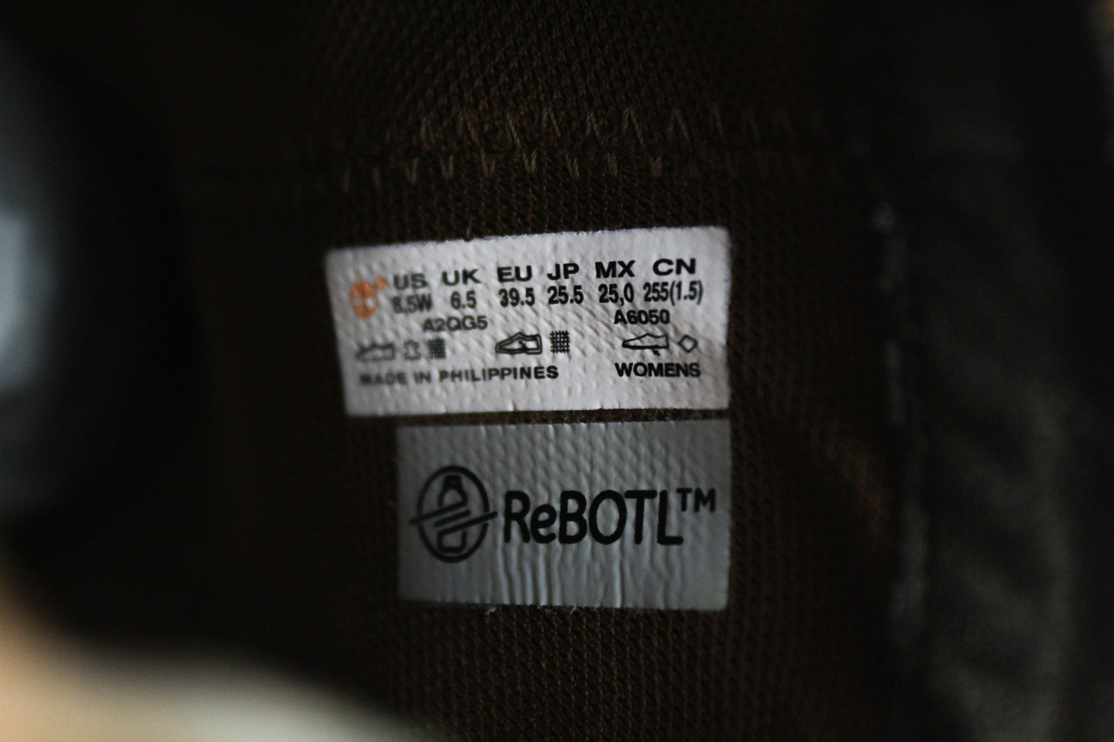 TIMBERLAND A2QG5 moteriški aulinukai su odiniais šoniniais skydeliais „ReBOTL“ juodos spalvos 