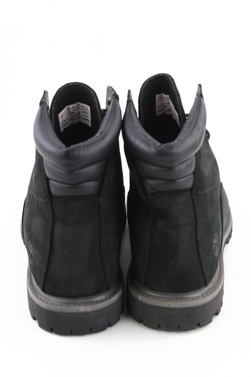 TIMBERLAND A17VM moteriški juodi odiniai aulinukai su raišteliais, neperšlampami. 