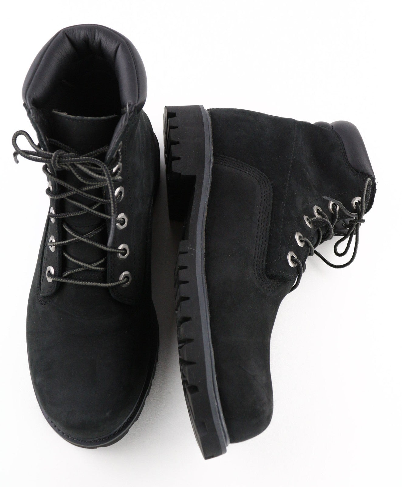 TIMBERLAND 6939R vyriški juodi odiniai aukštaauliai su raišteliais ir apvalia nosele, dydis EU41 UK7 