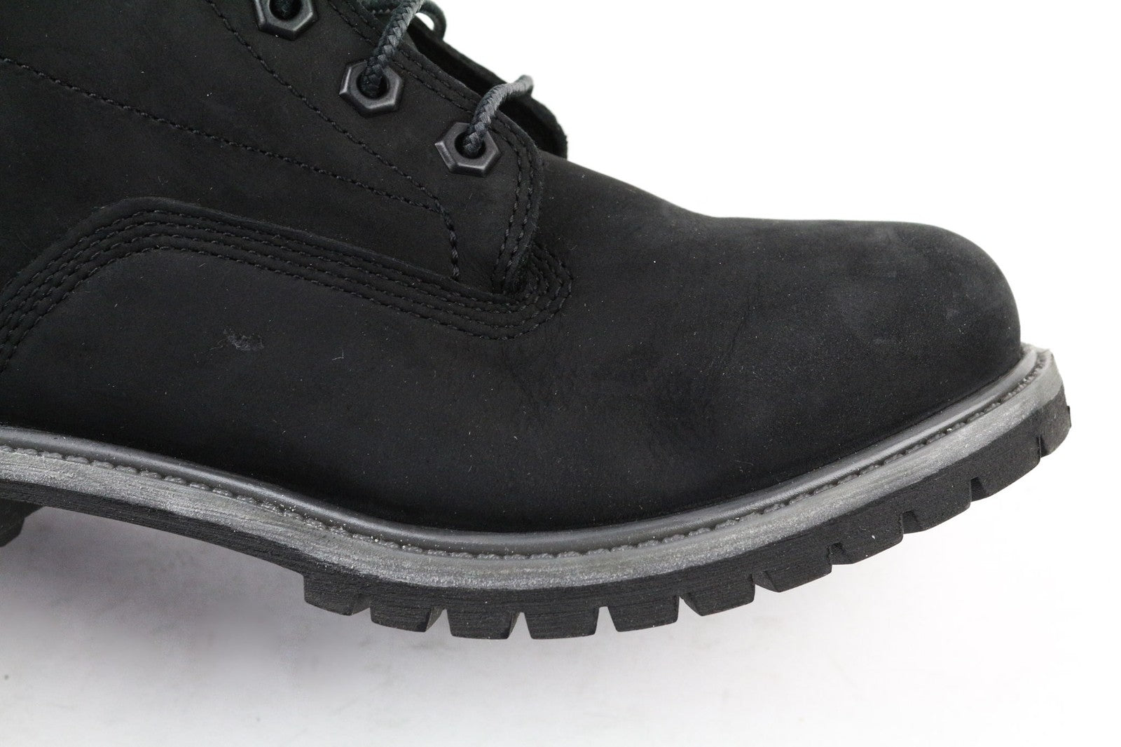 TIMBERLAND A17VM moteriški juodi vandeniui atsparūs odiniai batai su raišteliais, dydis EU41, UK7.5. 