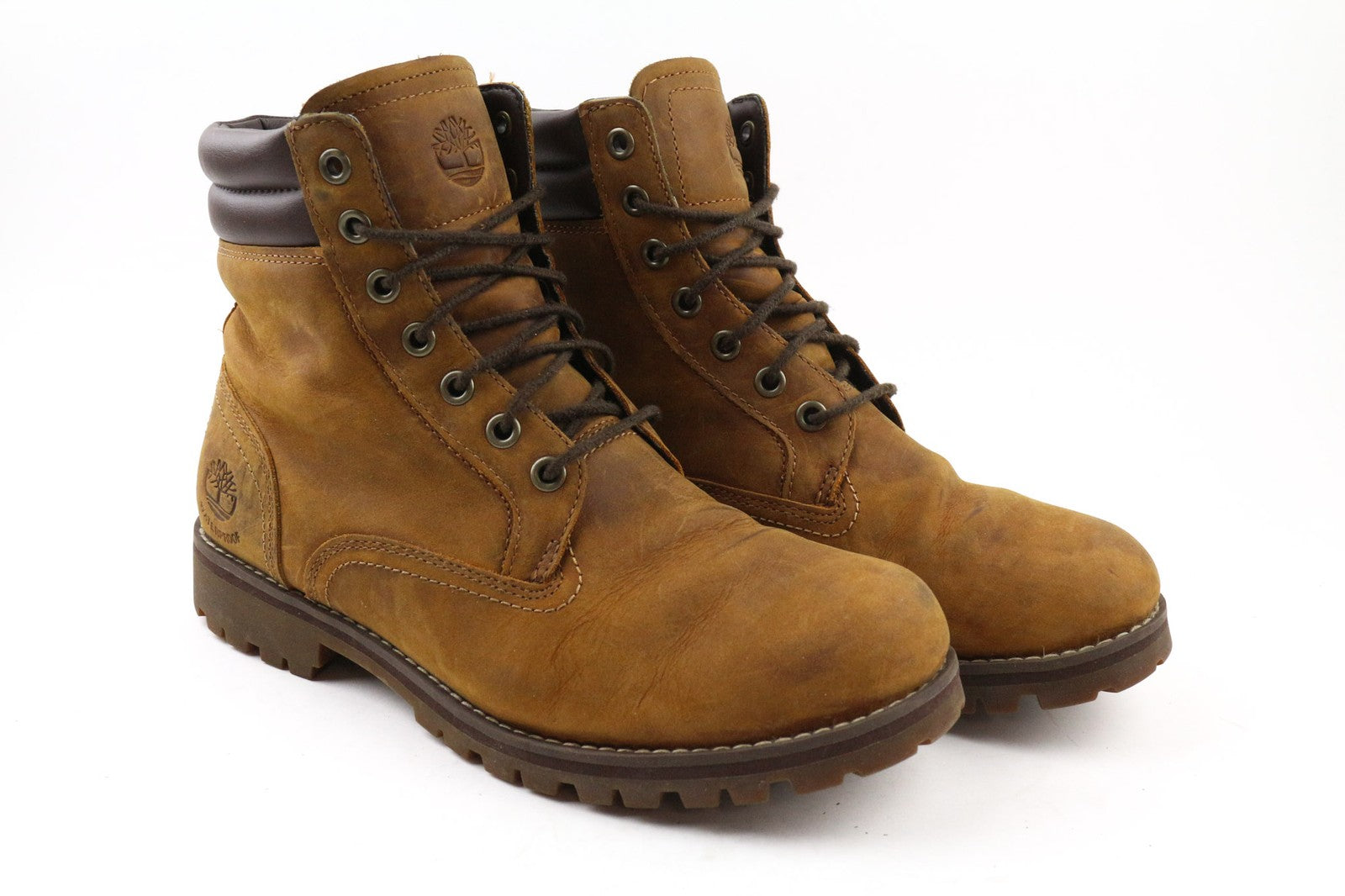 TIMBERLAND A17CK vyriški rudi odiniai, su raišteliais užsegami „Ortholite“ vandeniui atsparūs batai. 